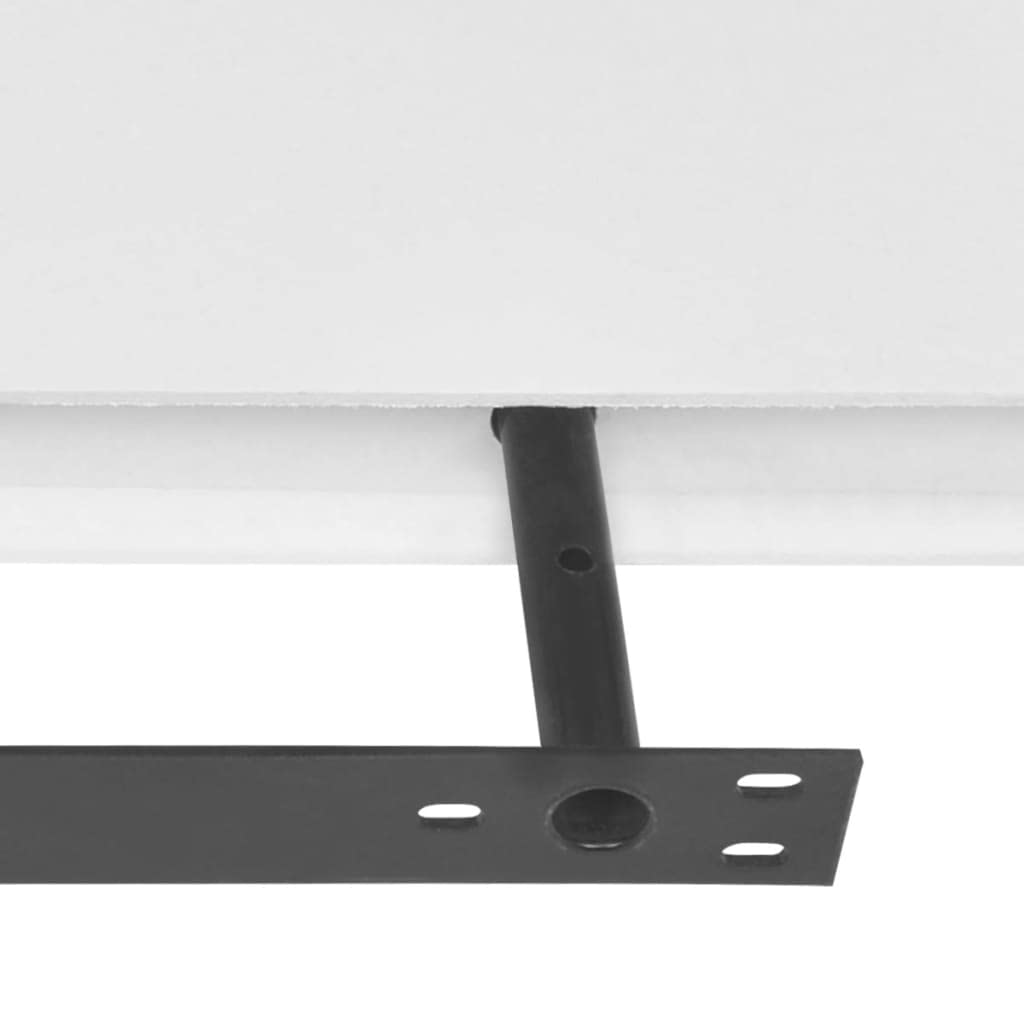 2pc Floating Wall Shelf - MDF Storage for Books & DVDs - Living Room, Bedroom Decor