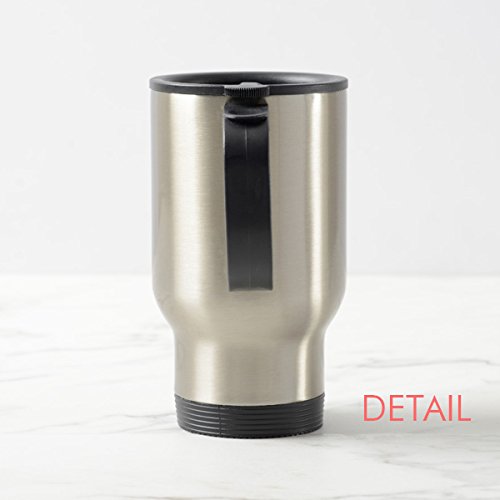 Docile Blue Ocean Shark Stainless Steel Travel Mug with Flip Lid - Insulated Thermos Cup for Car, Office & Outdoor Adventures