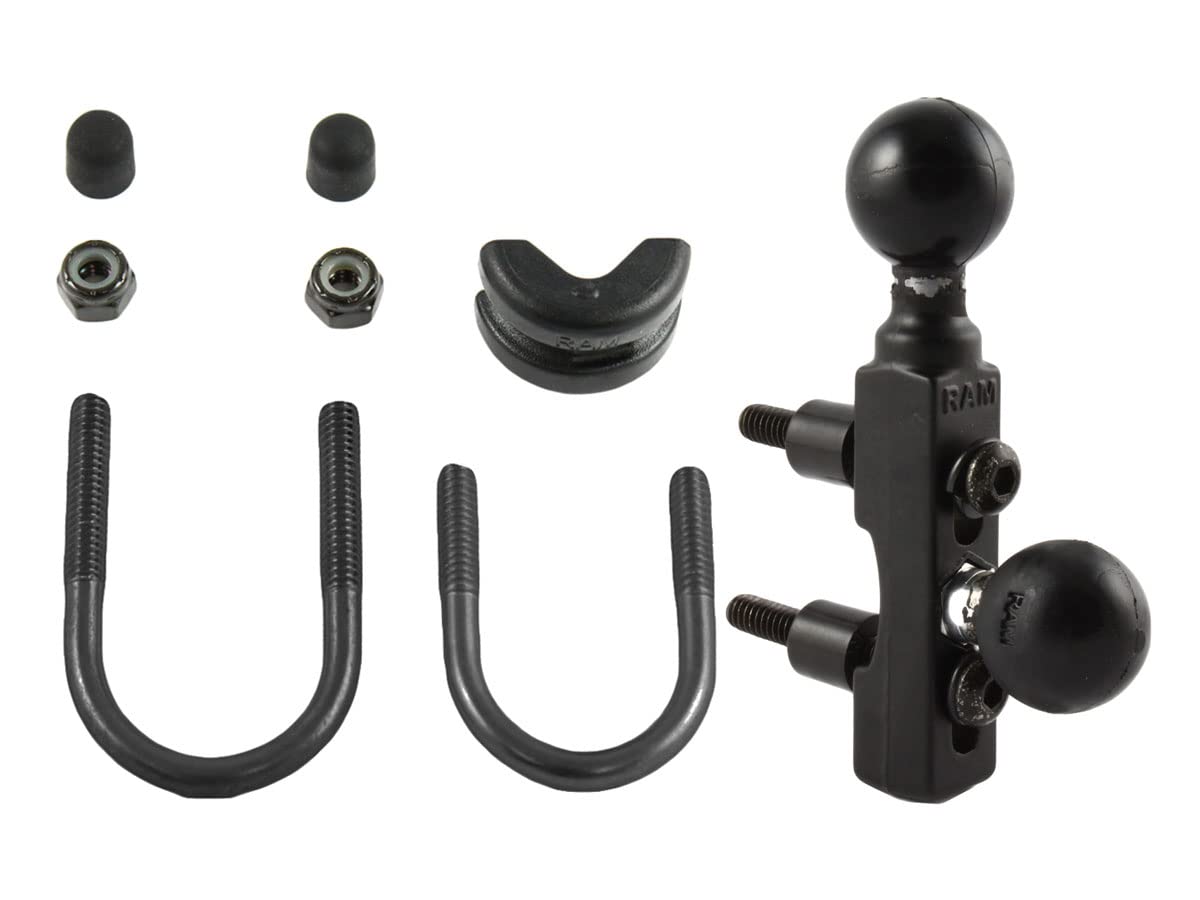 Ram-Mount RAM-B-309-8U 支持套件 - 车载设备固定支架，适用于摩托车、自行车和ATV的导航仪安装