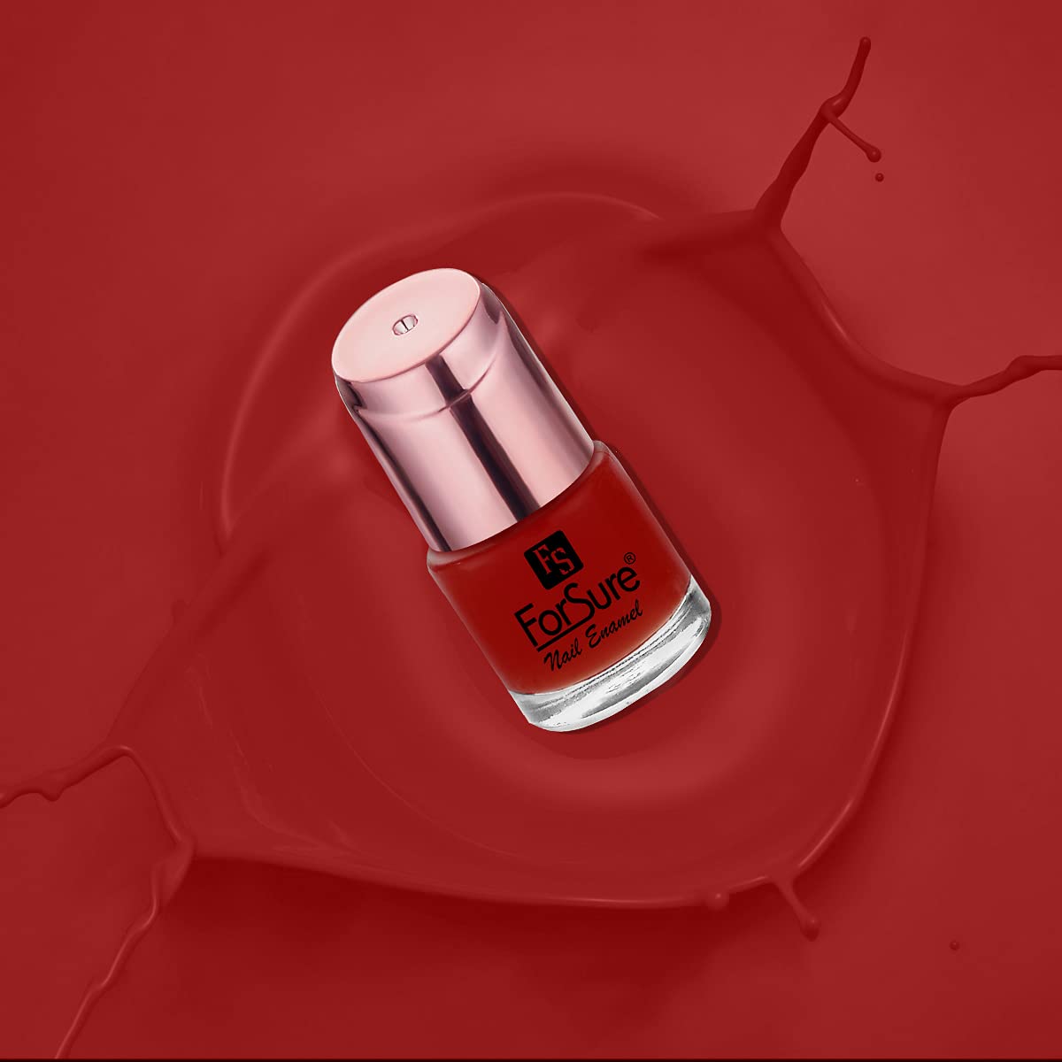 ForSure® Glossy Quick Dry Gel Nail Polish - Glossy Red, Long Lasting & Chip Resistant - Perfect for Manicures, Pedicures & Nail Art at Home or Salon
