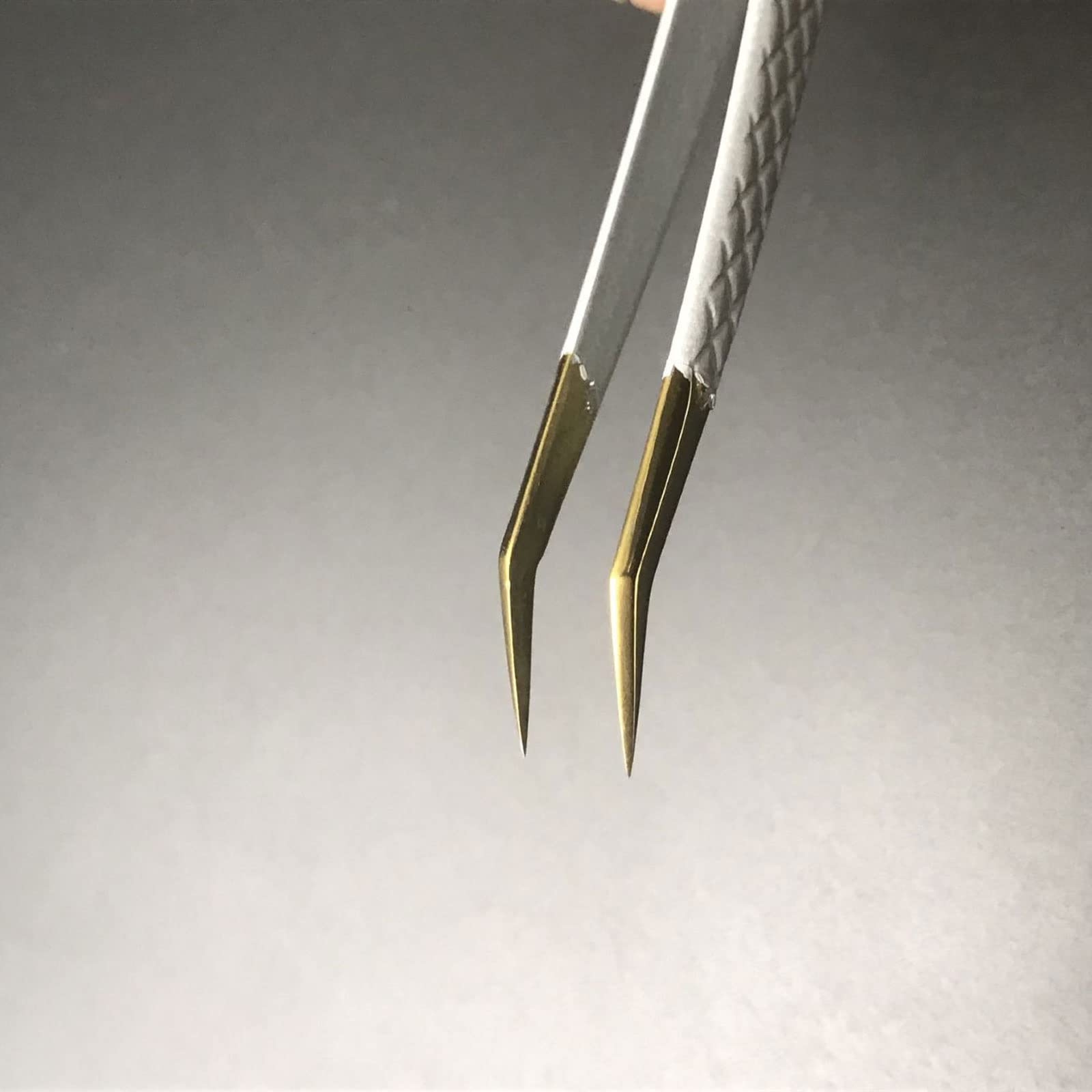 Professional Eyelash Extension Tweezers - White Volume Fake Lash & Nail Art Clip Tools for Precise Makeup Application | Salon, Home & Professional Use