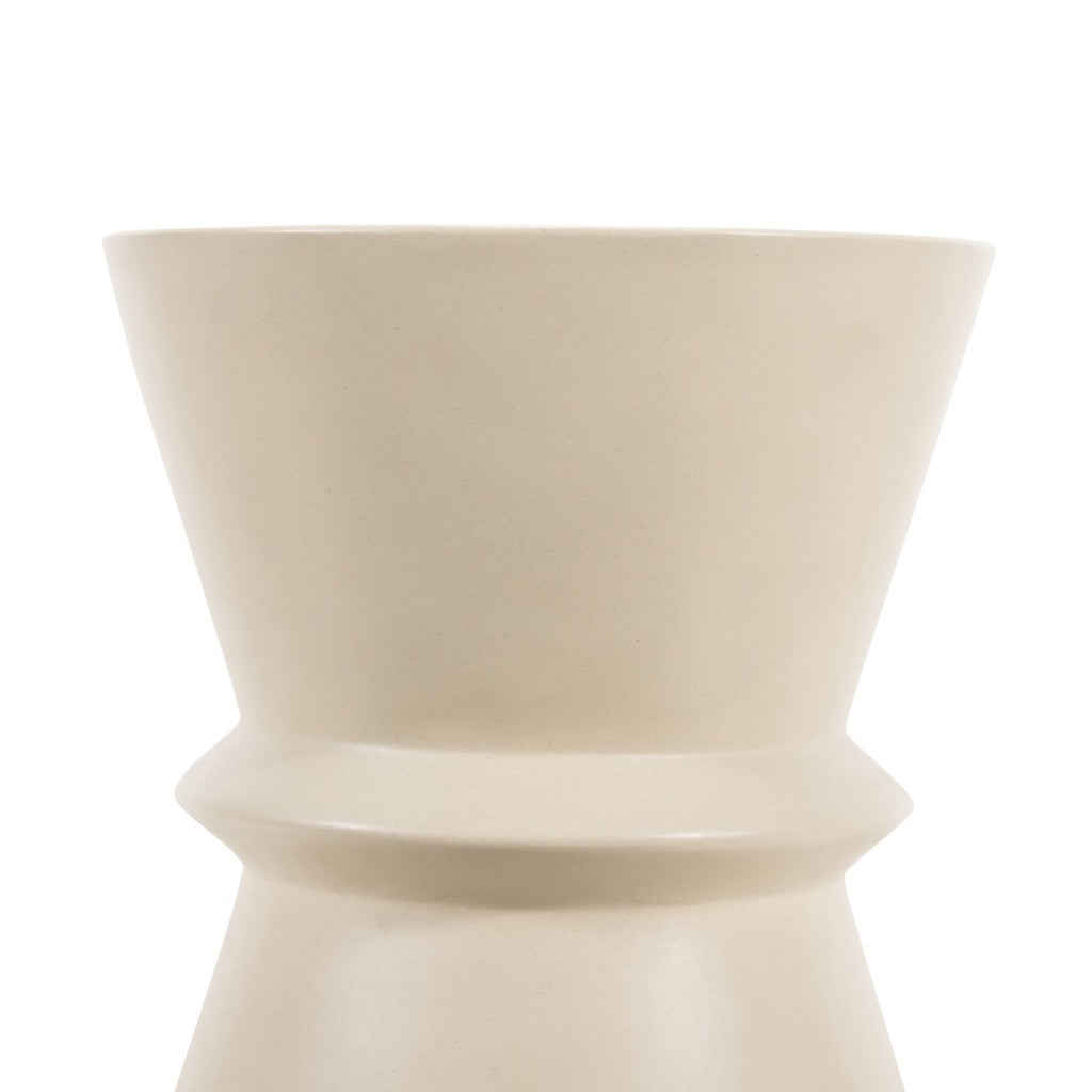 Modern Lina End Table in Parchment White - Small Nightstand for Bedroom, Living Room, or Office - Perfect for Holding Lamps, Books, and Decor