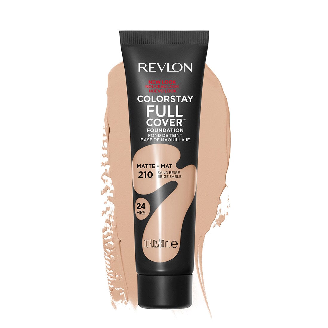 Revlon ColorStay Full Cover Liquid Foundation - Sand Beige 30ml, Long-Lasting Full Coverage Makeup for Flawless Skin | Perfect for Daily Wear, Special Occasions & Photography