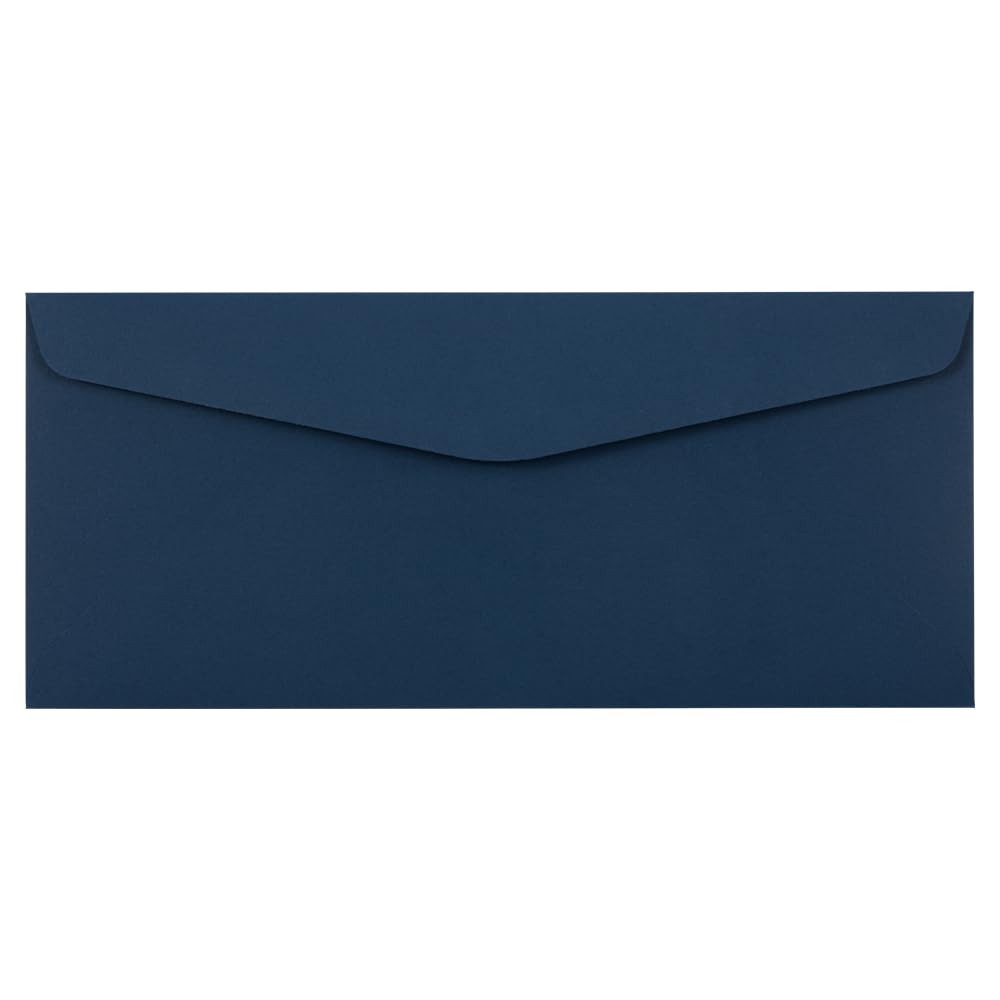 Premium #10 Business Envelopes 4 1/8 x 9 1/2 Inches - Navy Blue - 1000 Pack Bulk - Ideal for Mailing, Invoices & Office Correspondence