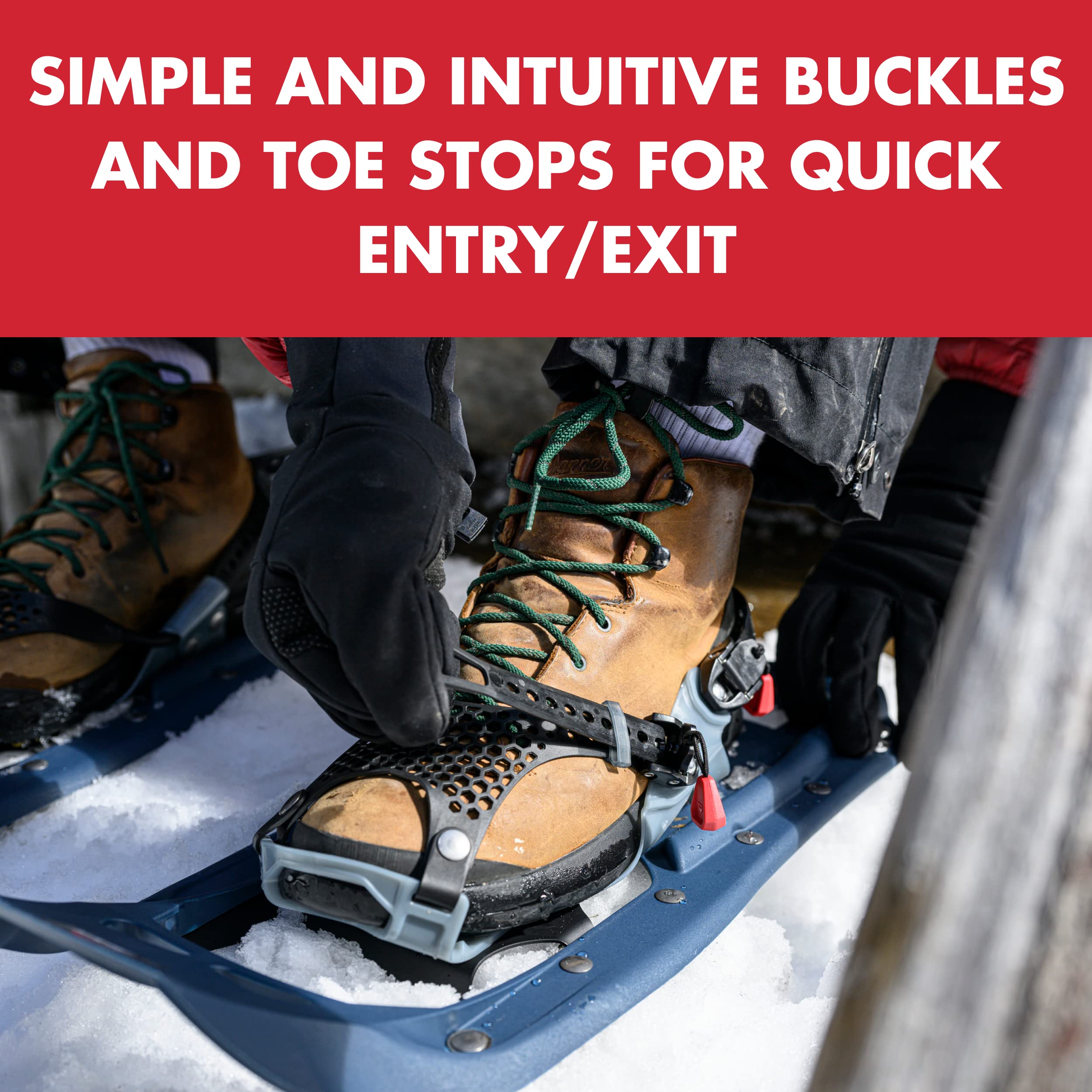 MSR Evo Trail Snowshoes - 22 Inch Pair for Men & Women | Lightweight Aluminum Frame with Iron Teeth for Winter Hiking & Backpacking | Perfect for Snow Trekking, Mountain Climbing & Outdoor Adventures