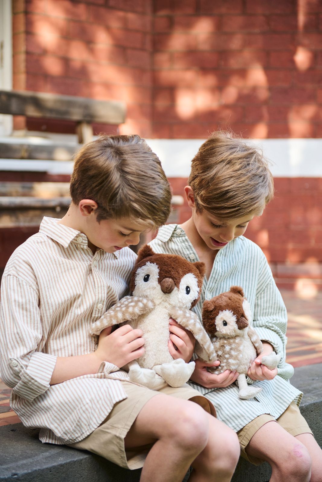 Oscar Owl Plush Toy Set - Cute Stuffed Animal Gift for Kids, Nursery Decor, Baby Shower Present - Perfect for Bedtime, Playtime & Room Decoration