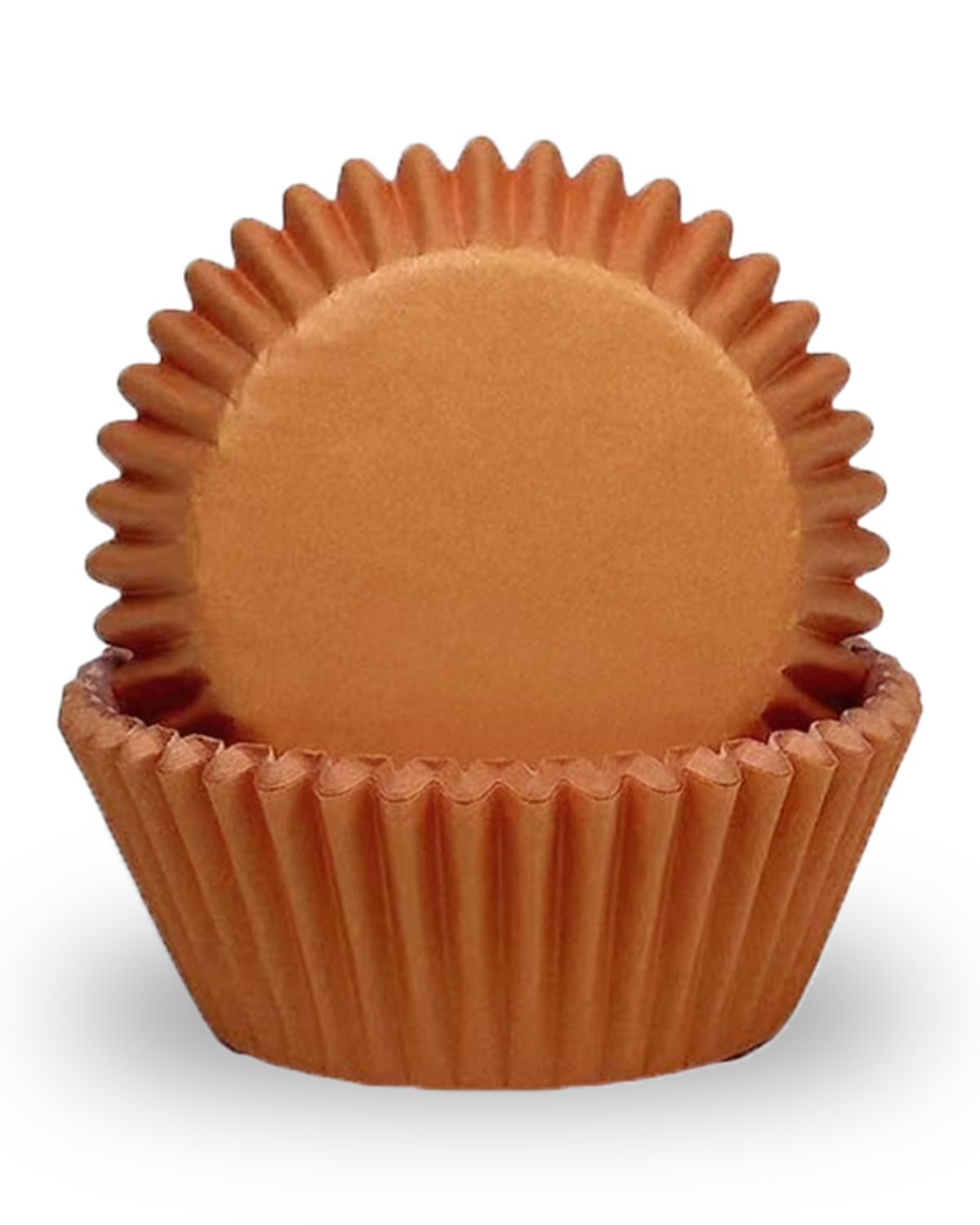 qiqee Mini 300-Count Food Grade Cupcake Liners - Orange Baking Cups for Muffins, Desserts & Party Treats | Perfect for Birthday, Wedding & Holiday Baking