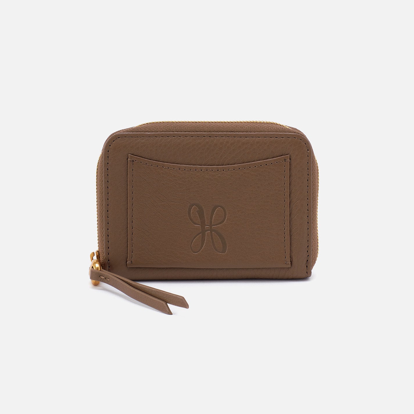 Premium Hart Card Case in Pebbled Leather - Dark Elm | Slim RFID Blocking Wallet for Credit Cards & IDs | Perfect for Travel, Business, and Everyday Use