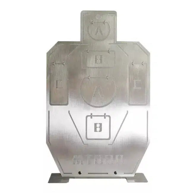 MT008 Stainless Steel IDPA Target Toy Blaster - Realistic Shooting Training Gun for IPSC, USPSA & Tactical Practice - Perfect for Airsoft, Backyard Target Practice & Competition Training