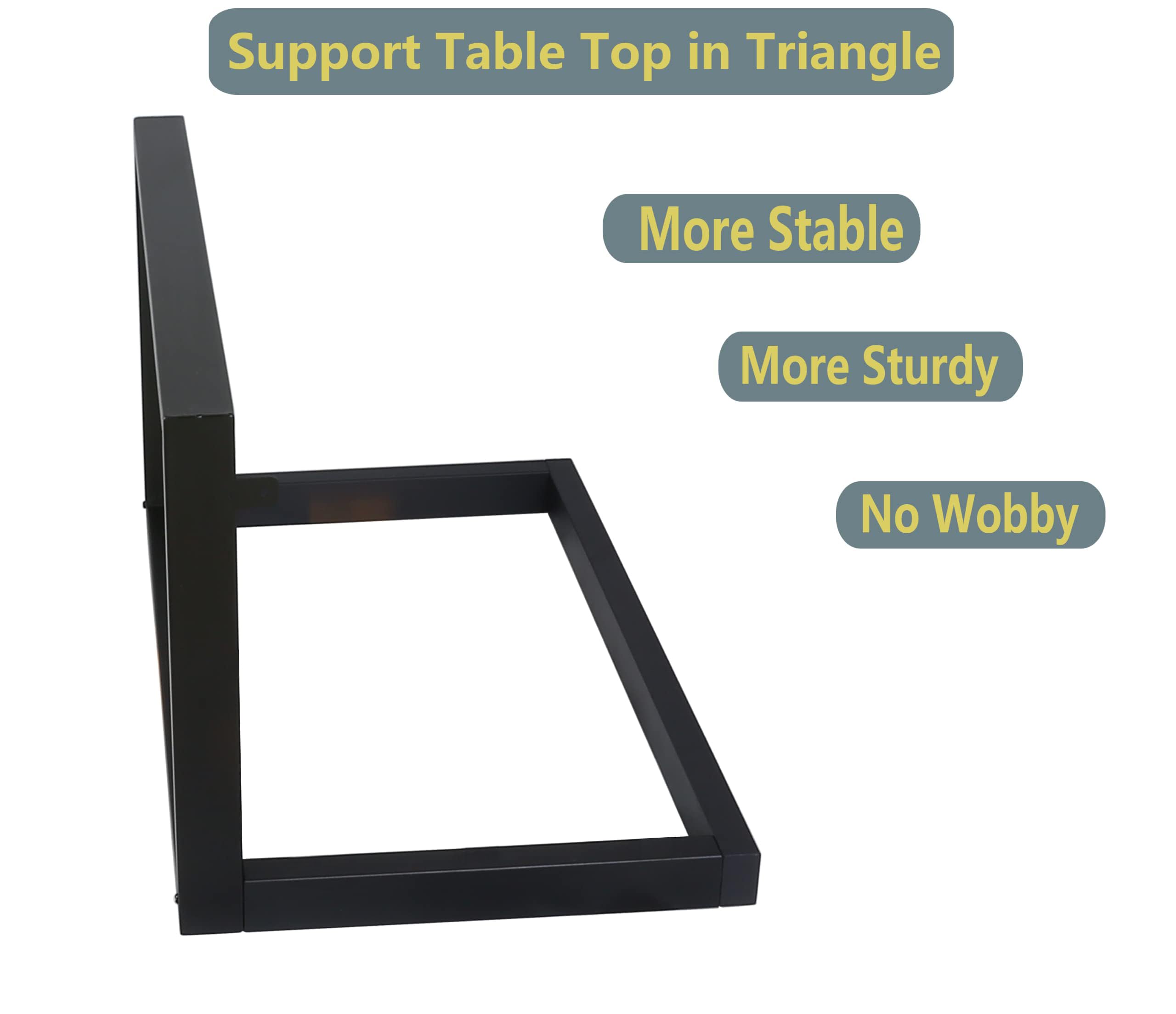 Heavy Duty Metal Table Legs Set of 2 - 28