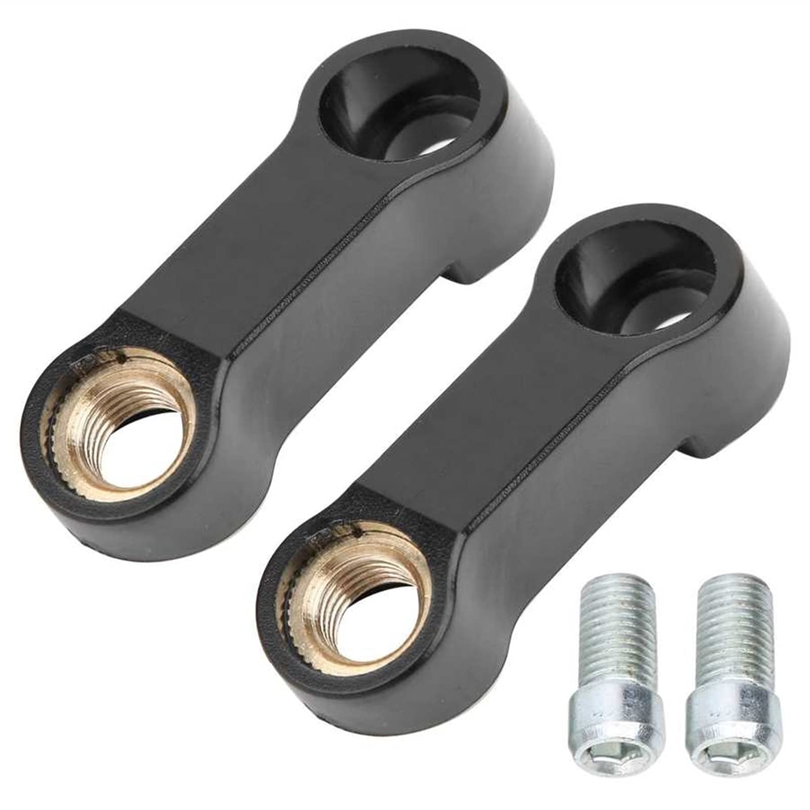 Universal Motorcycle Mirror Relocation Extension Adapter - Vance Tech Handlebar Mirror Riser Spacers for Enhanced Visibility & Safety - Perfect for Harley, Honda, Yamaha & Other Bikes - Ideal for Touring, Commuting & Off-Road Adventures