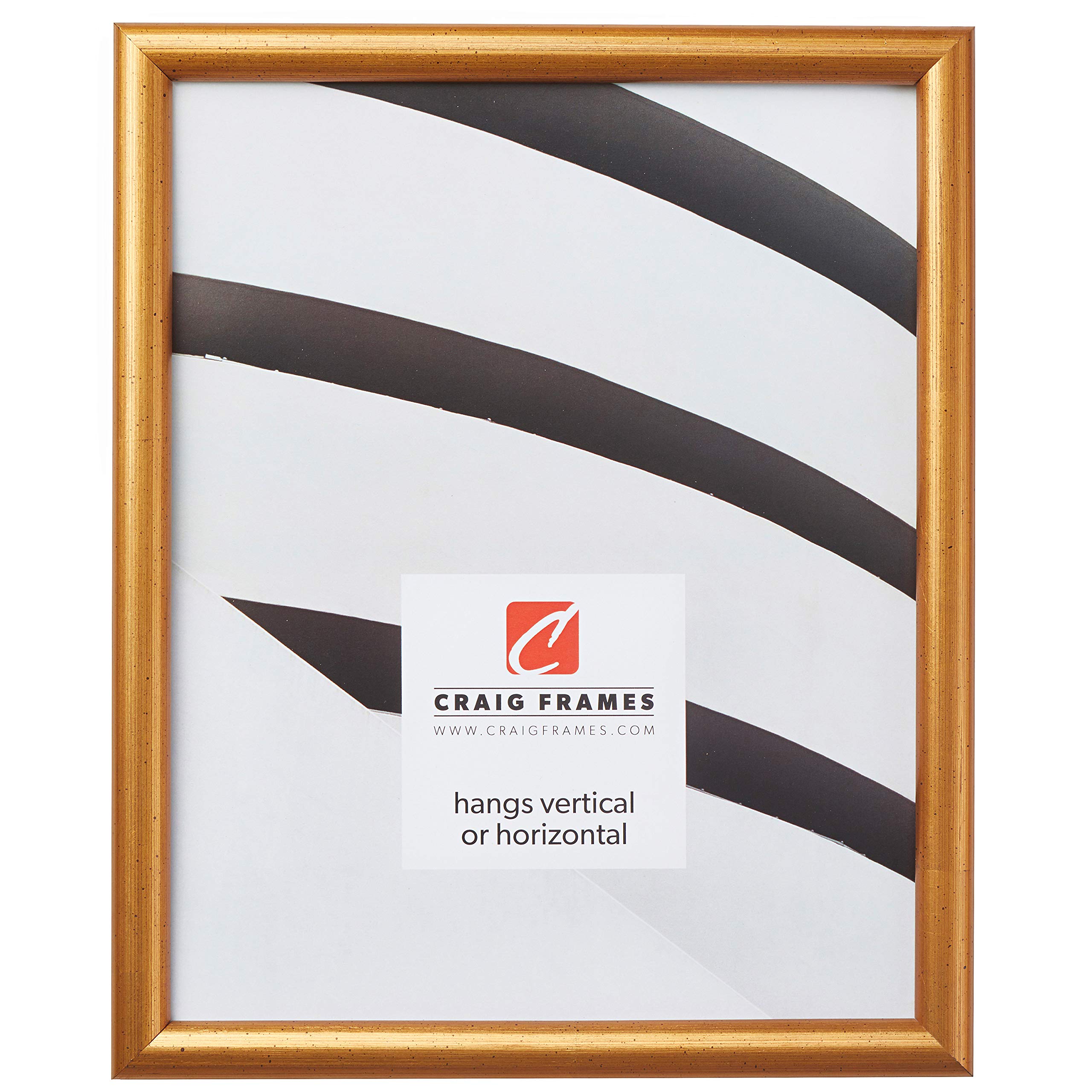 Craig Frames Bullnose Antique Gold Picture Frame 16x22 Inch - Elegant Wall Decor for Living Room, Bedroom & Office Photos