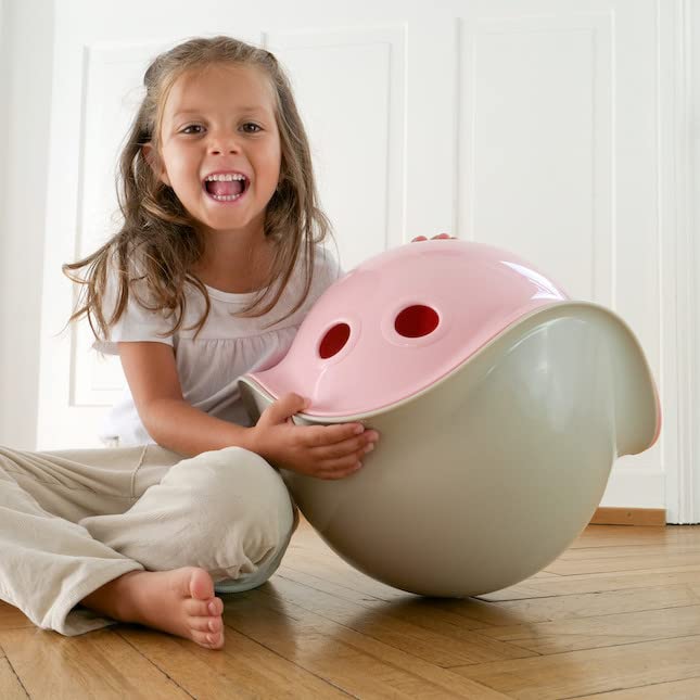 Fat Brain Toys Bilibo by MOLUK - Red Spinning Seat for Kids - Outdoor & Indoor Play, Sensory Development Toy for Toddlers