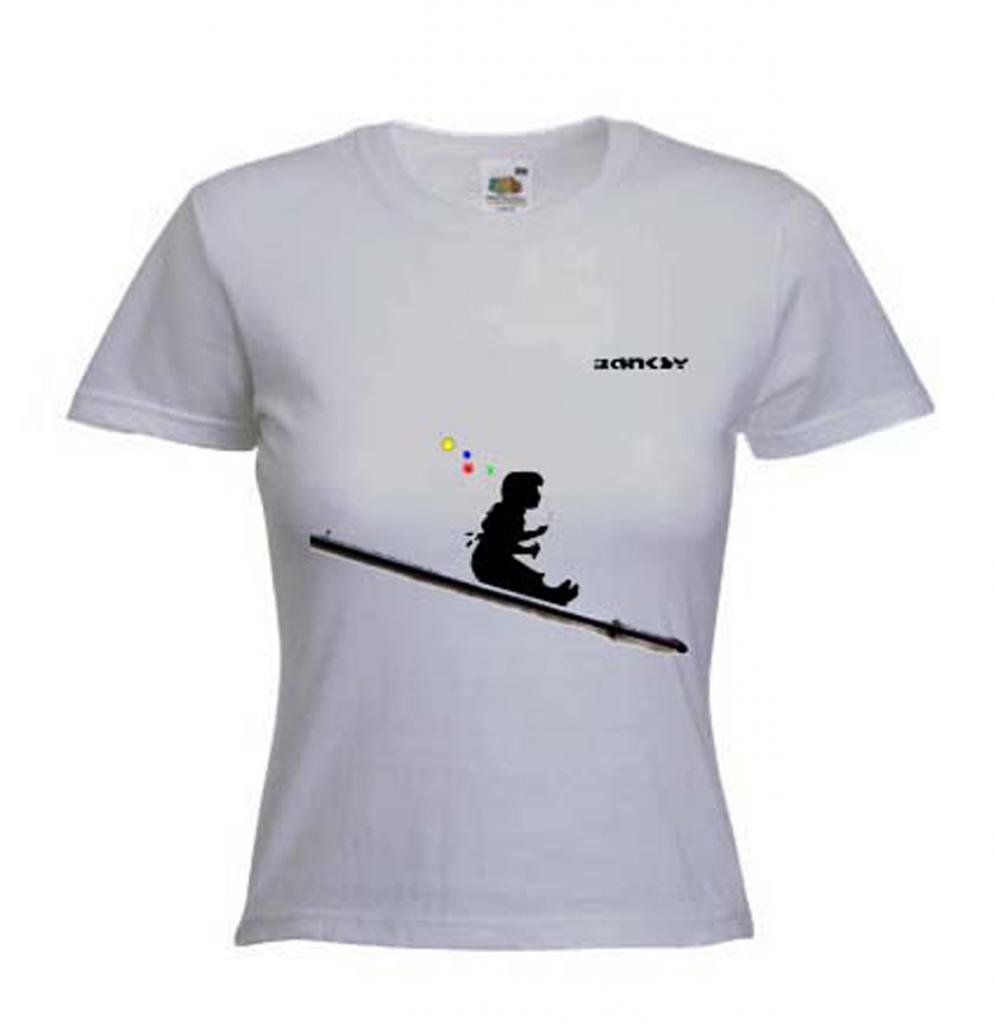 Banksy Bubble T-Shirt for Women - Urban Streetwear Style