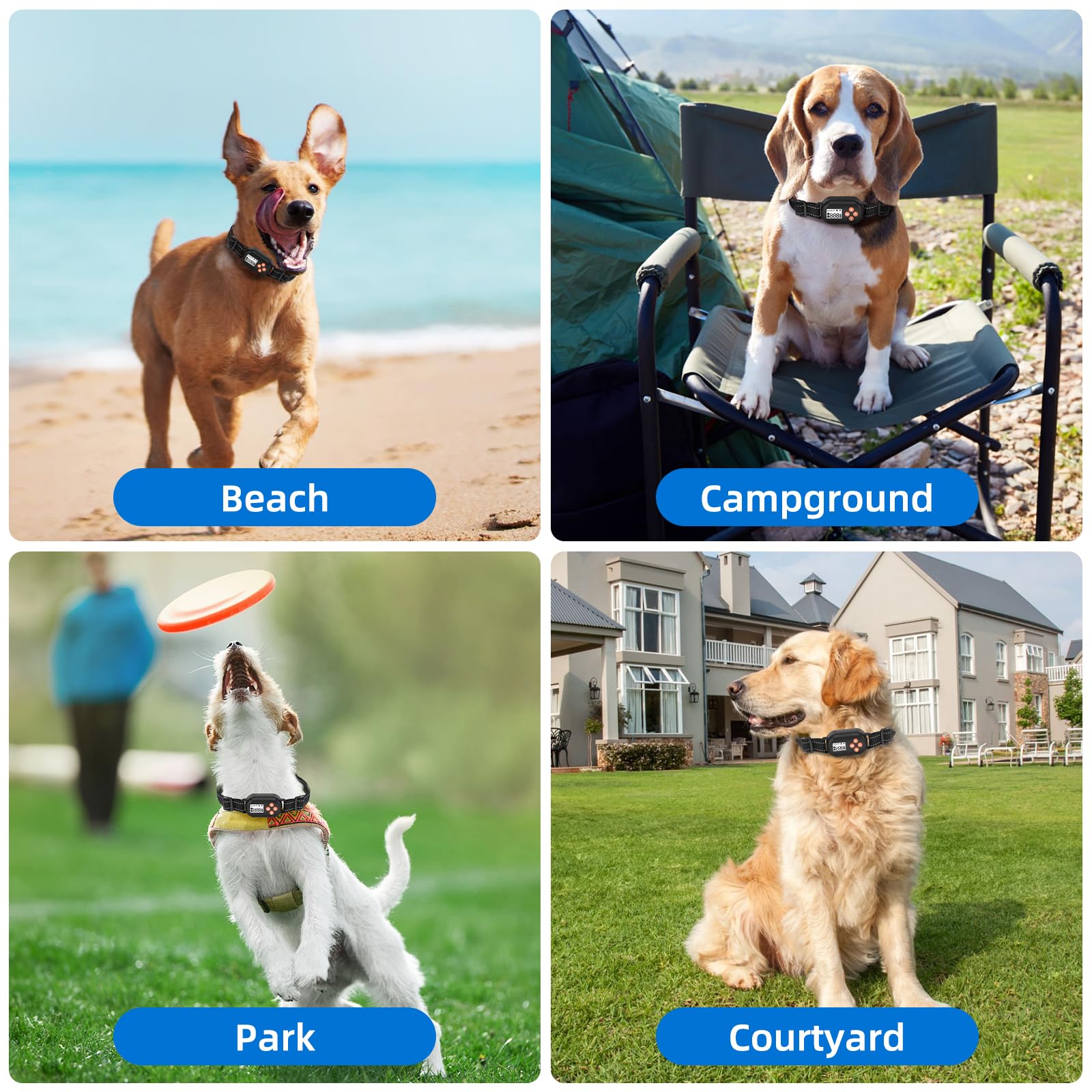 **Wireless GPS Dog Fence - Electric Pet Containment System with IPX6 Waterproof & Rechargeable Collar - Beep, Vibration & Shock Modes for Dogs Over 10 lbs - Perfect for Backyard, Training & Outdoor Safety**