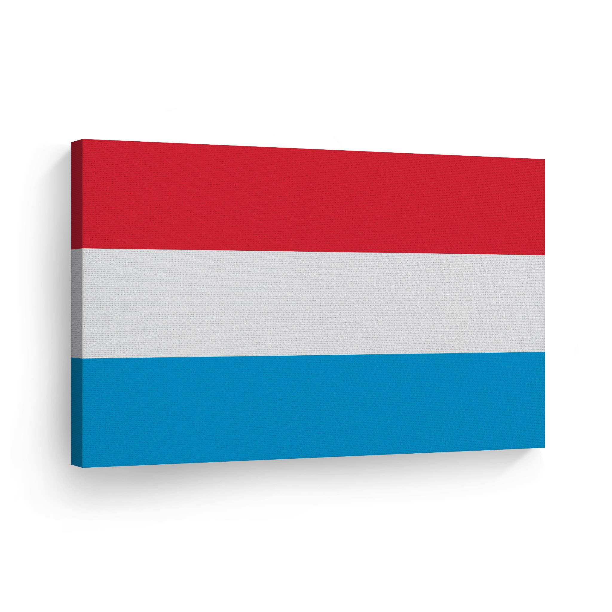 Luxembourg Flag Canvas Wall Art Print - 30x40 Inch Modern Home Decor for Office, Living Room, Dorm, Bedroom & Man Cave | USA Made Country Flags Wall Decor Ready to Hang | Perfect for Sports Bars, Clubs & Patriotic Displays