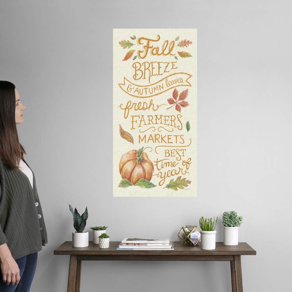 Harvest Chalk X Linen Wall Decal - Farmhouse Artwork for Home Decor | Perfect for Living Room, Bedroom & Nursery Wall Stickers