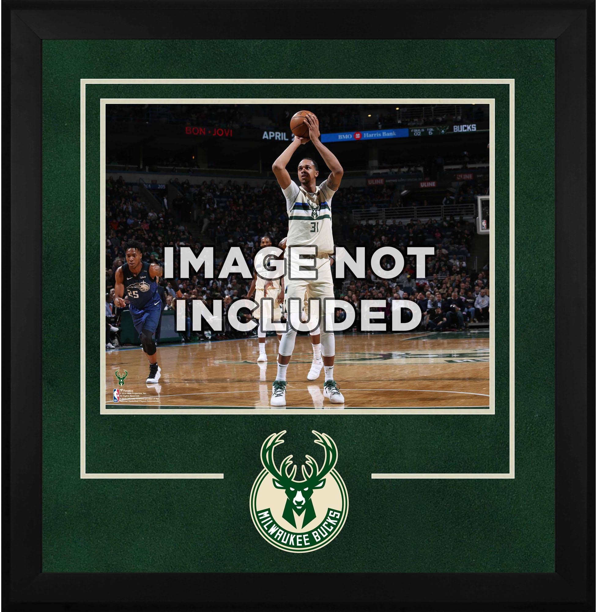 Milwaukee Bucks Deluxe 16x20 Basketball Display Frame - NBA Memorabilia Shadow Box for Jerseys, Photos & Collectibles - Perfect for Home, Office or Man Cave Decor
