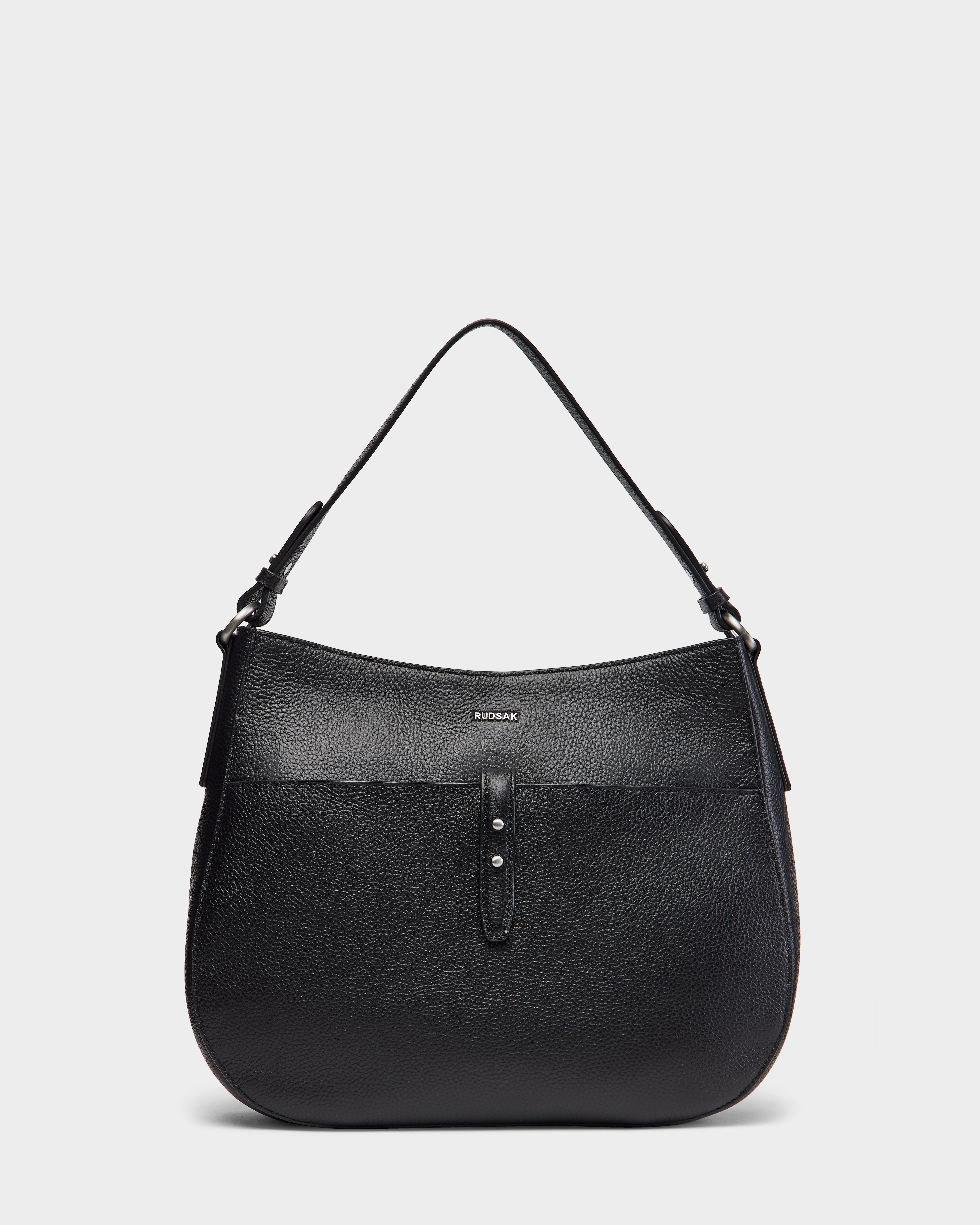 MATISSA L325002 Black Leather Crossbody Bag for Women - Stylish & Durable Everyday Purse for Work, Travel & Shopping