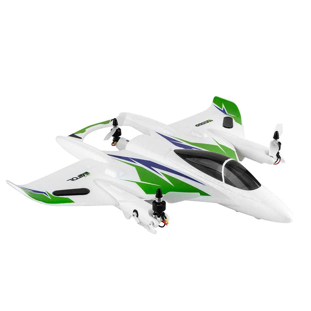 Yuxiang W500 VTOL RC Plane - 450mm Wingspan, EPO Brushless Motor, 2.4G 6CH Remote Control, 6-Axis Gyro, 3D6G Aerobatic Mode (V2) - Ready to Fly for Outdoor Aerial Stunts & FPV Racing