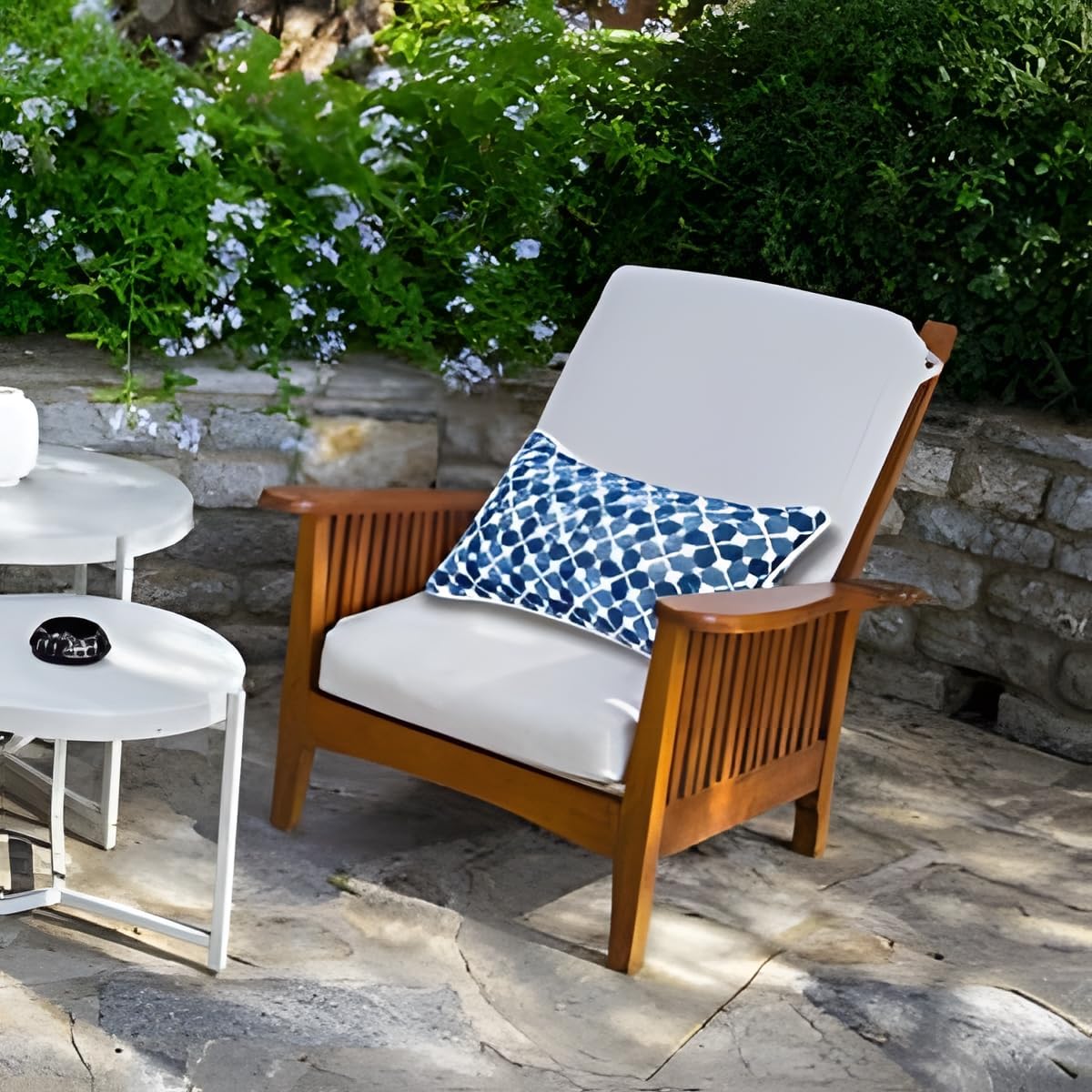 JMGBird Waterproof Outdoor Lumbar Pillows Set of 2 - 12×20 Inch Patio Cushions with Removable Inserts for Garden, Poolside & Deck Furniture - Perfect for Outdoor Relaxation & Back Support