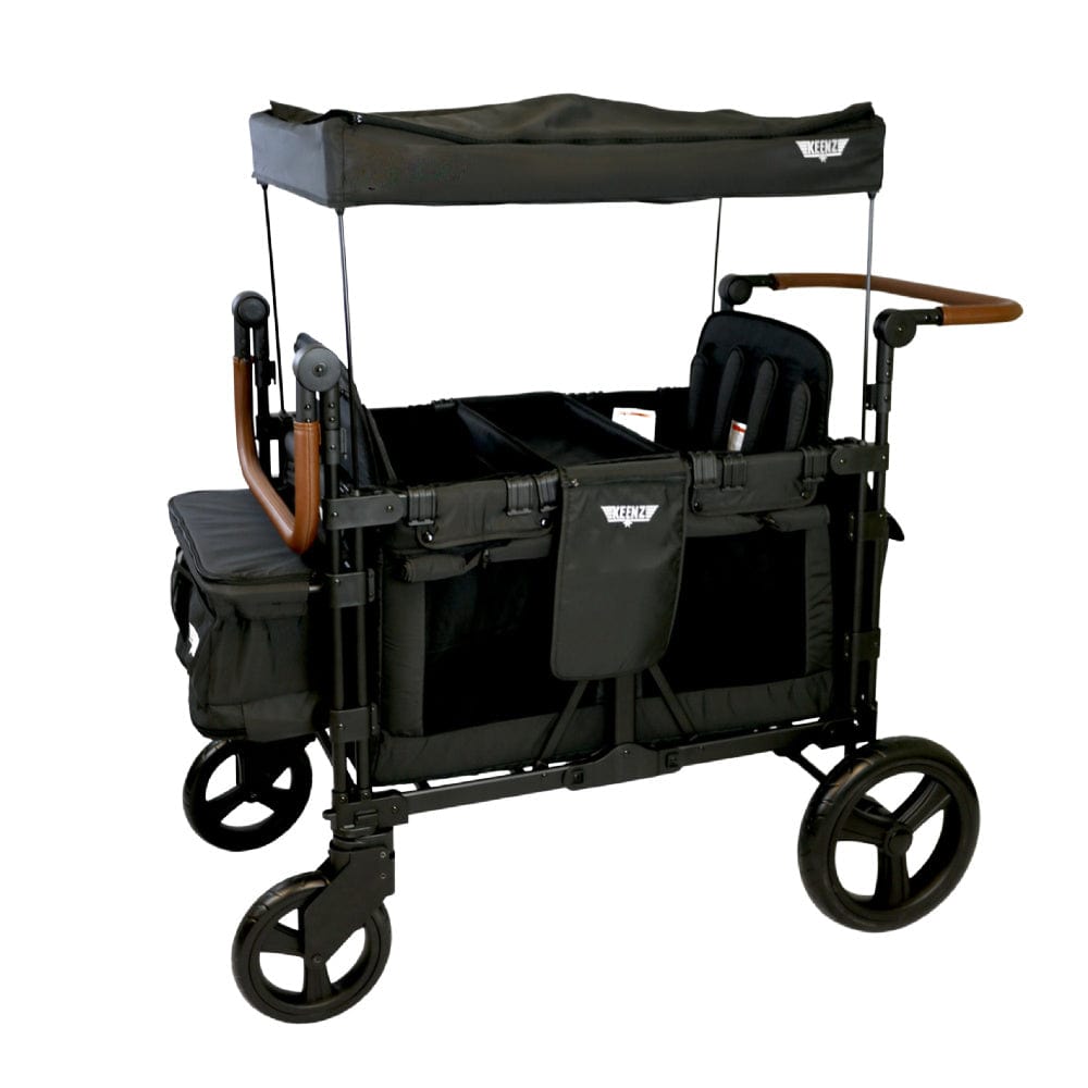 Keenz XC+2.0 Stroller Wagon for 4 Passengers - All-Terrain Baby & Kids Wagon with Canopy - Perfect for Beach, Park, and Family Outings