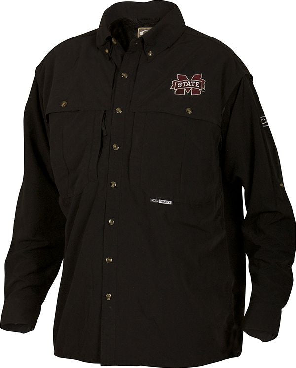 Mississippi State Wingshooter's Long Sleeve Shirt - Comfortable Hunting & Outdoor Apparel for Men - Perfect for Hunting, Shooting Sports & Casual Wear