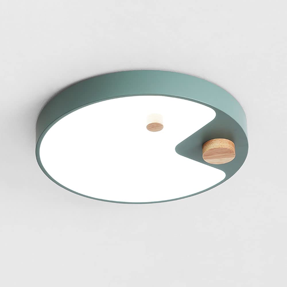 3-Color Dimmable LED Ceiling Light Fixture - No Flicker Flush Mount Circle Lighting with Acrylic Shade - Modern Metal Ceiling Lamp for Living Room, Bedroom, Kitchen & Office - Energy Saving Home & Commercial Lighting Solution