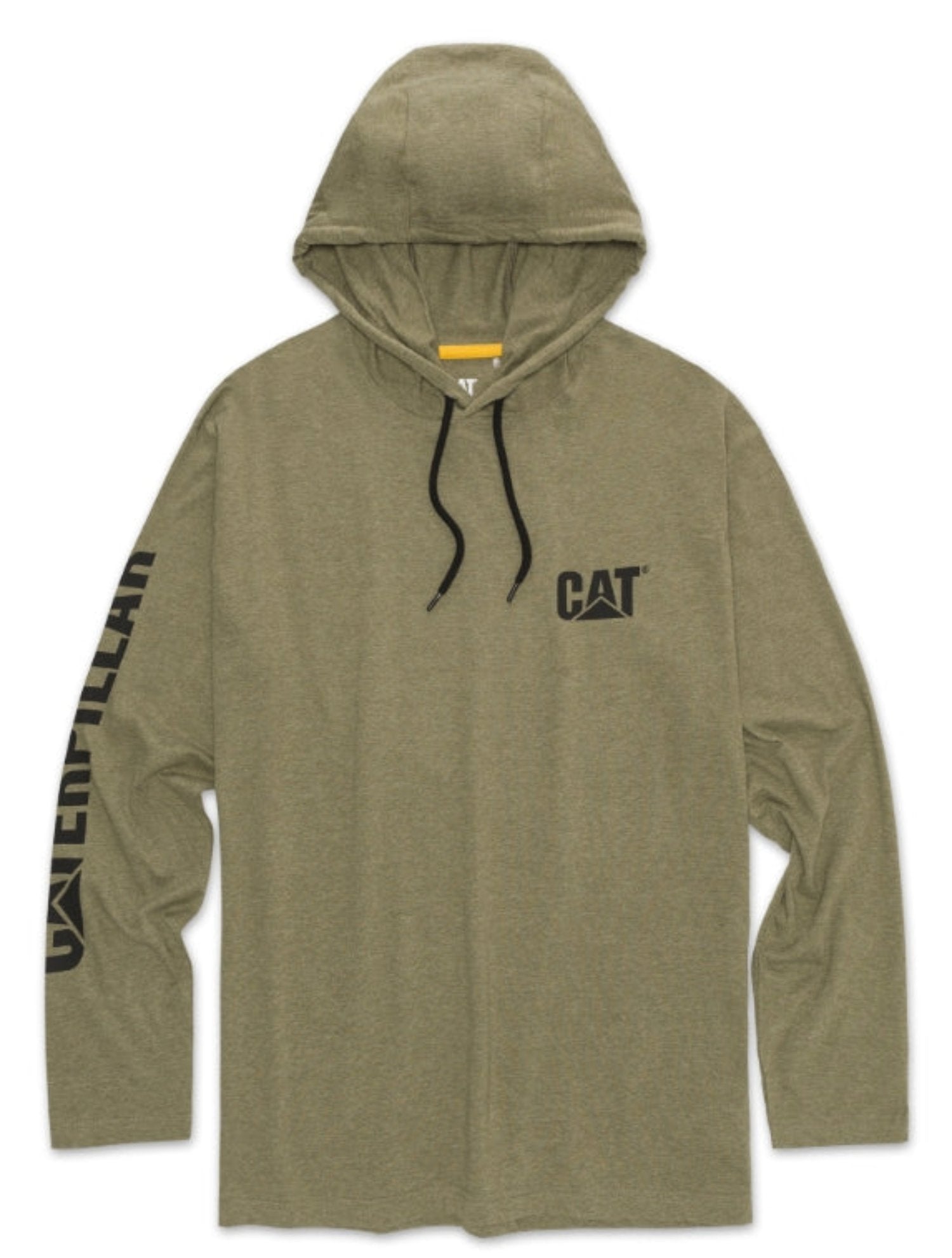 CAT Men's UPF 50+ Sun Protection Hooded Long Sleeve Shirt - Outdoor Hiking, Fishing & Workwear Sun Shirt for UV Protection