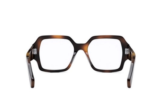 Celine TRIOMPHE CL50131I 053 Shiny Havana Square Women's Eyeglasses - Stylish Designer Glasses for Women, Perfect for Work, Reading & Fashion Accessories