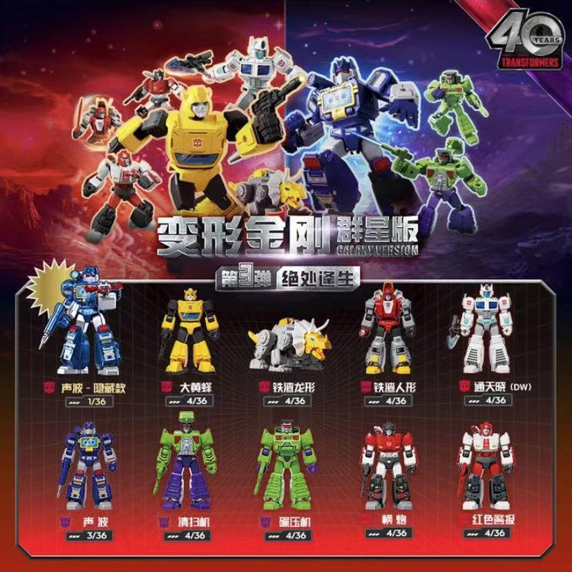 Transformers BLOKS 71103 Blind Box Collection - Survival from Desperate Situation Action Figures for Kids & Collectors | Perfect for Playtime, Display, and Gifting