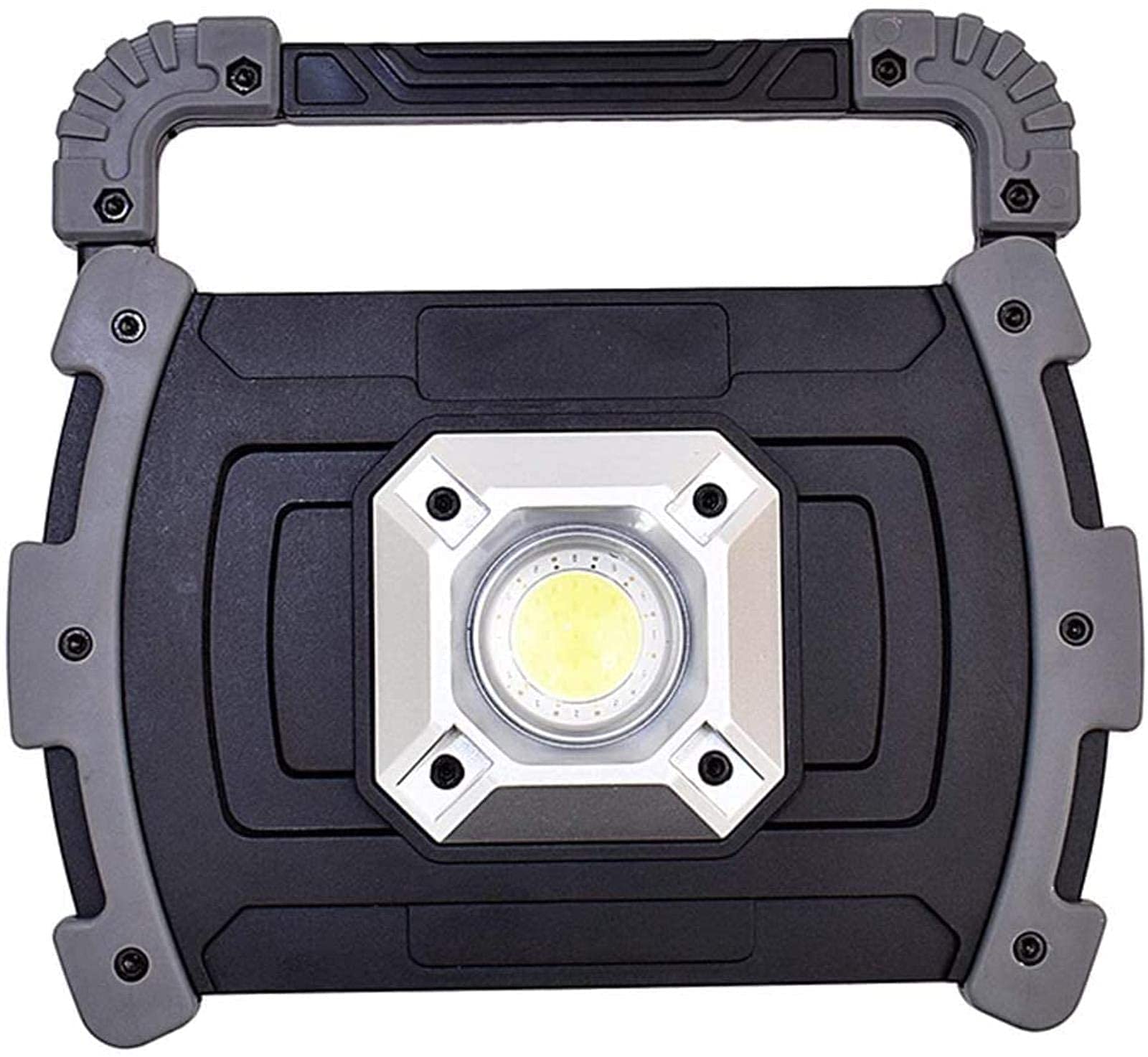 QULACO 10W LED Rechargeable Work Light - IP65 Waterproof Portable Flood Light for Outdoor Camping, Emergency Car Repair, Workshop & Construction Site - Perfect for Home, Travel and Job Site Lighting in US
