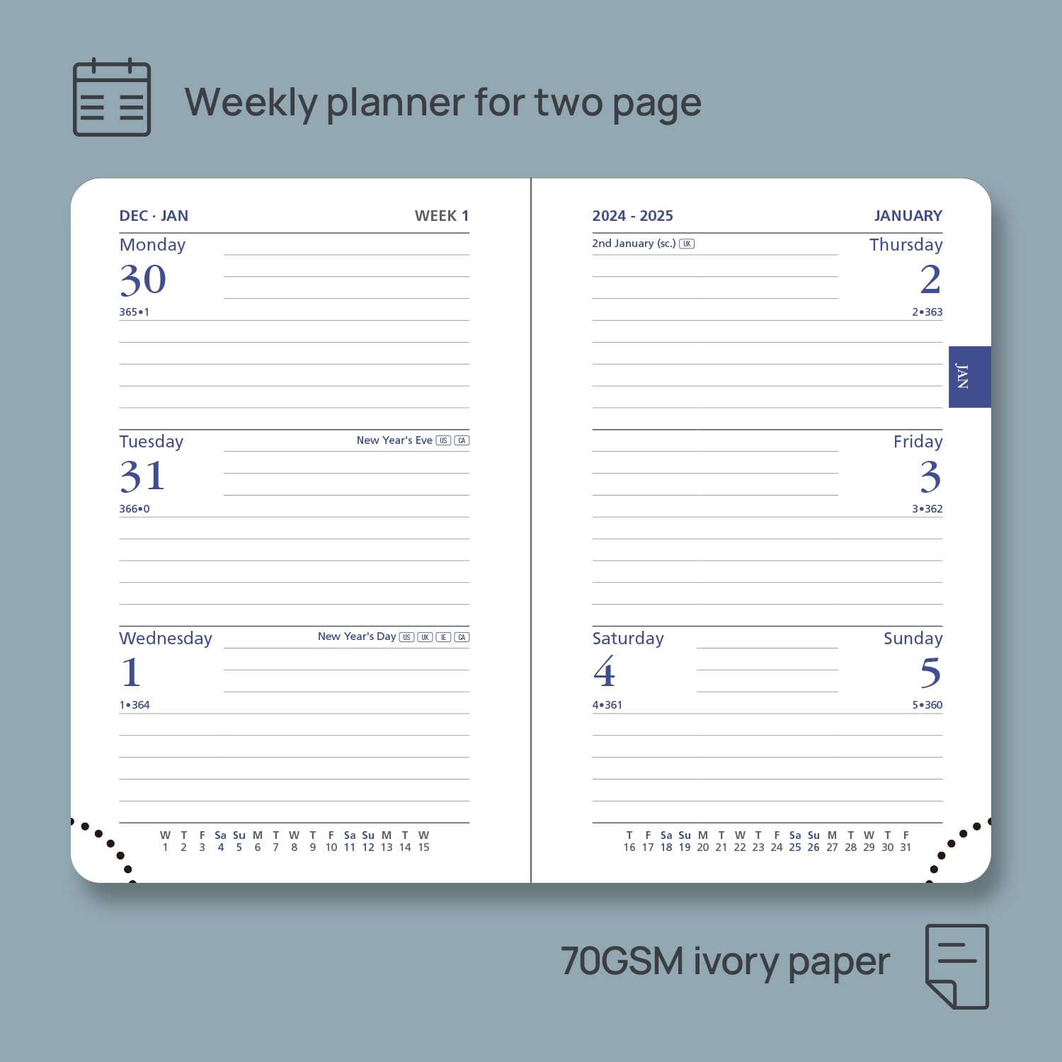 POPRUN 2025 Mini Pocket Planner - 3
