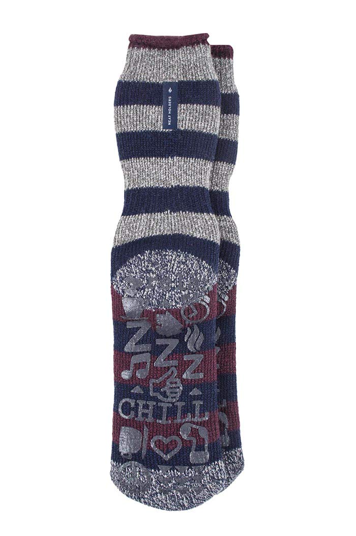 HEAT HOLDERS Men's Thermal Winter Socks - Ultra Warm Fleece Lined Lounge Socks (Pack of 1) | Perfect for Cold Weather, Indoor Comfort & Outdoor Activities