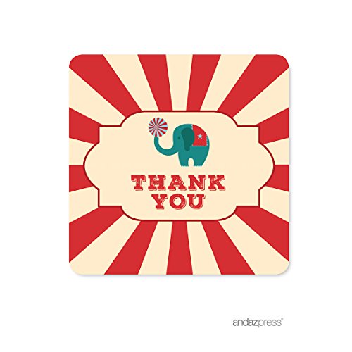 Label Square Thank You