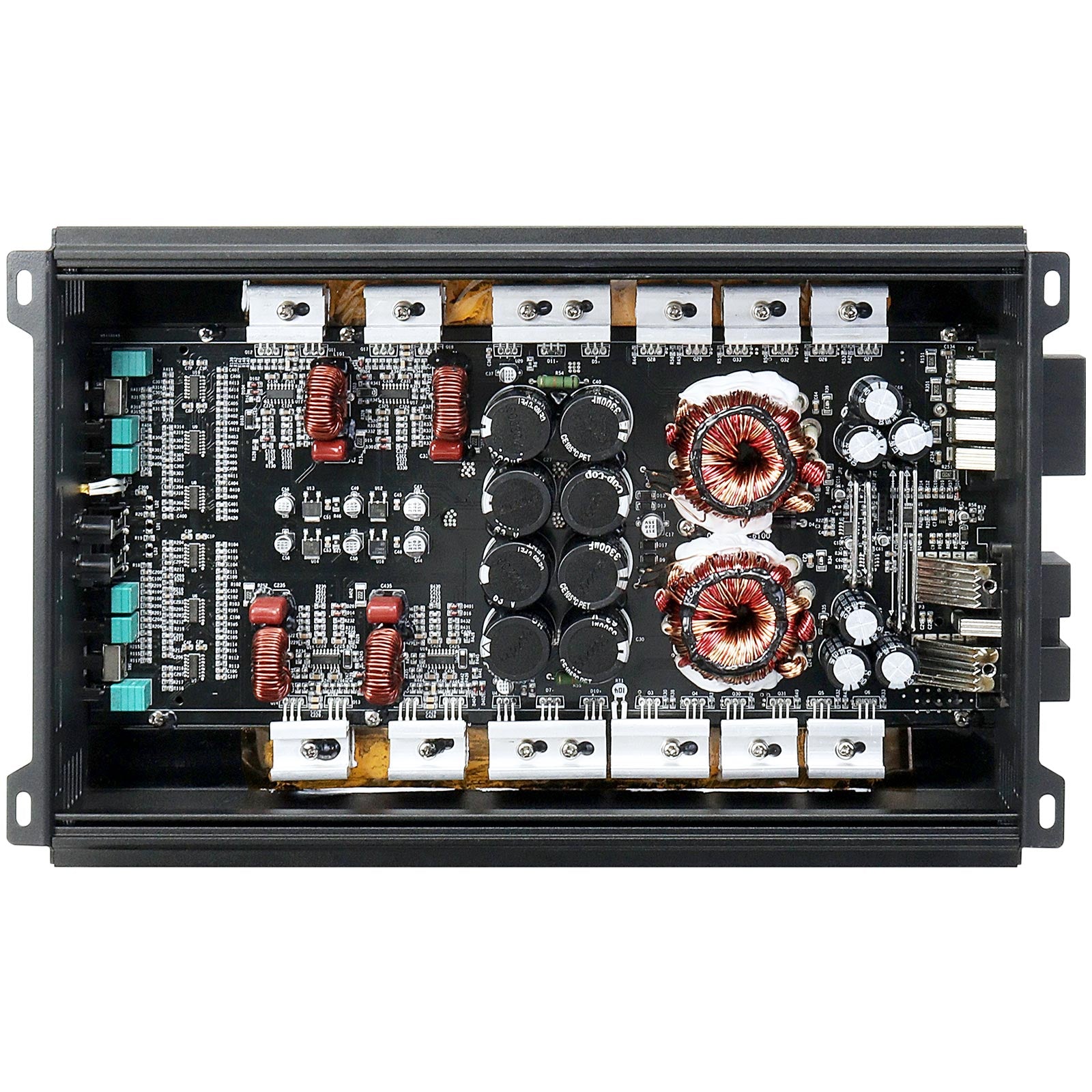 2500W Full Range Class D Mosfet Amplifier 2 Ohm Stable - APHF 500.4D H2 Car Audio Amp for Subwoofers & Speakers | Perfect for Car, Truck & Marine Stereo Systems