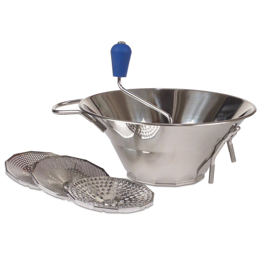 12-Inch French Food Mill - Stainless Steel Puree & Masher for Soups, Sauces & Baby Food | Perfect for Home Cooking & Professional Kitchens
