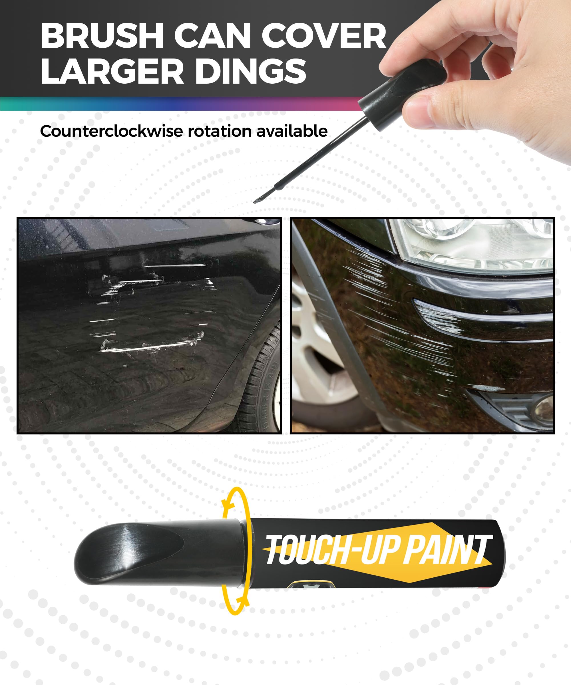 Car Paint Scratch Repair Kit - Auto Touch Up Paint Pen for Cars, Vehicle Scratch & Chip Repair - Perfect for Black Car Paint - Ideal for DIY Car Maintenance & Quick Scratch Fixes at Home