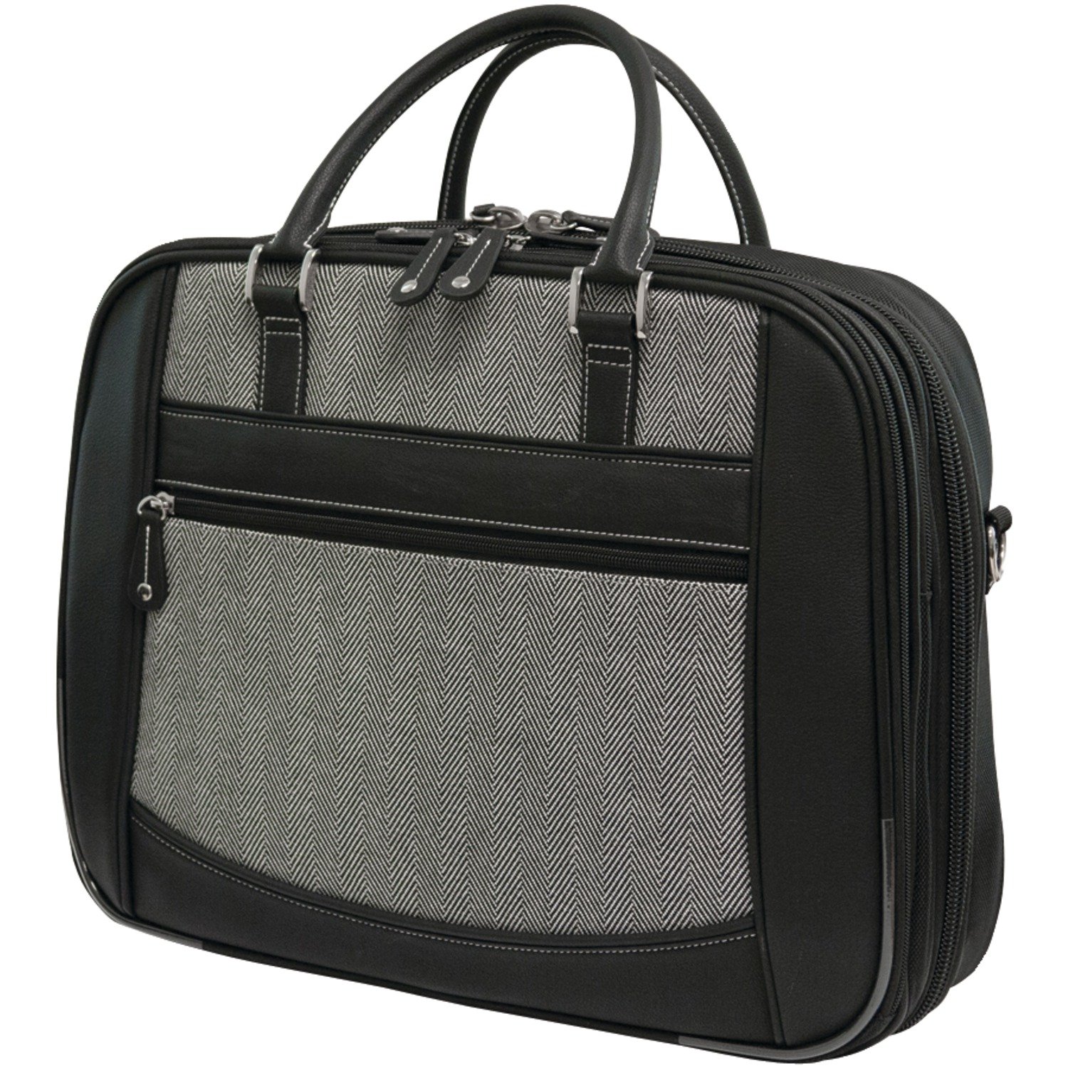 Stylish Herringbone Laptop Bag for Women - Fits 16