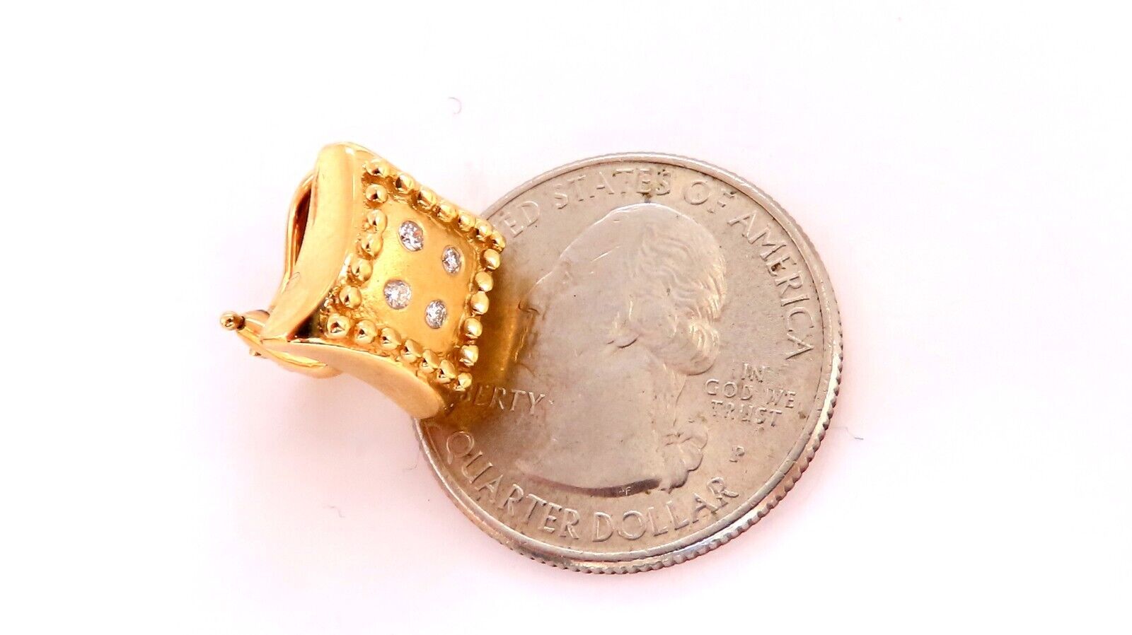 14K Gold Diamond Square Stud Earrings .25ct Omega Clip Back - Elegant Jewelry for Parties, Weddings & Special Occasions