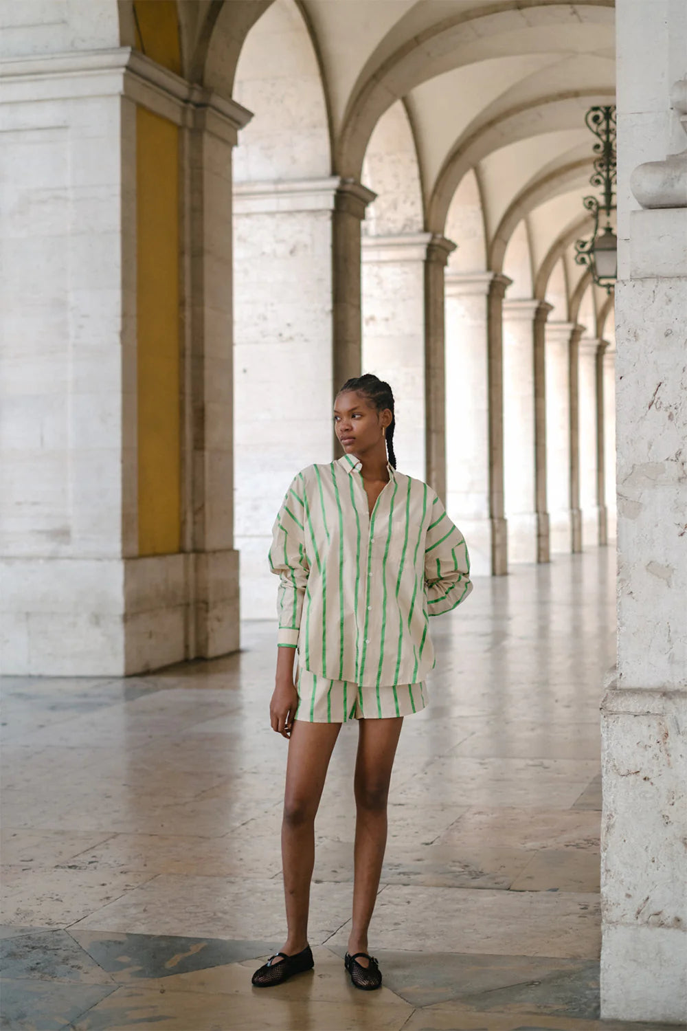 Fleur Green Shorts for Women - Comfortable & Stylish Summer Casual Wear - Perfect for Beach, Vacation & Outdoor Activities