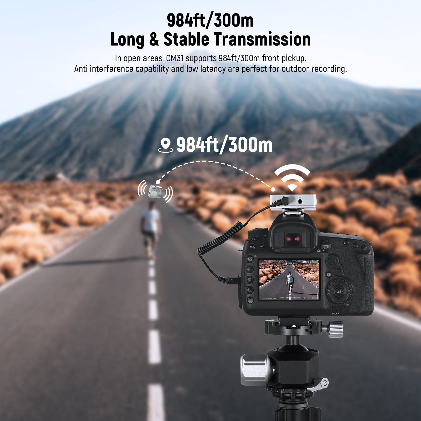 NEEWER CM31 Wireless Lavalier Microphone System for iPhone, Android, DSLR & Camera - Compact Clip-on Mic for Vlogging, YouTube, Interviews & Live Streaming
