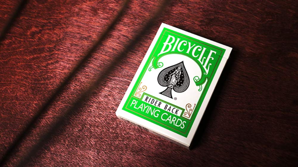Bicycle Playing Cards - Green Back USPCC Premium Quality for Magic Tricks, Cardistry & Poker Games - Perfect for Professional Magicians & Card Enthusiasts