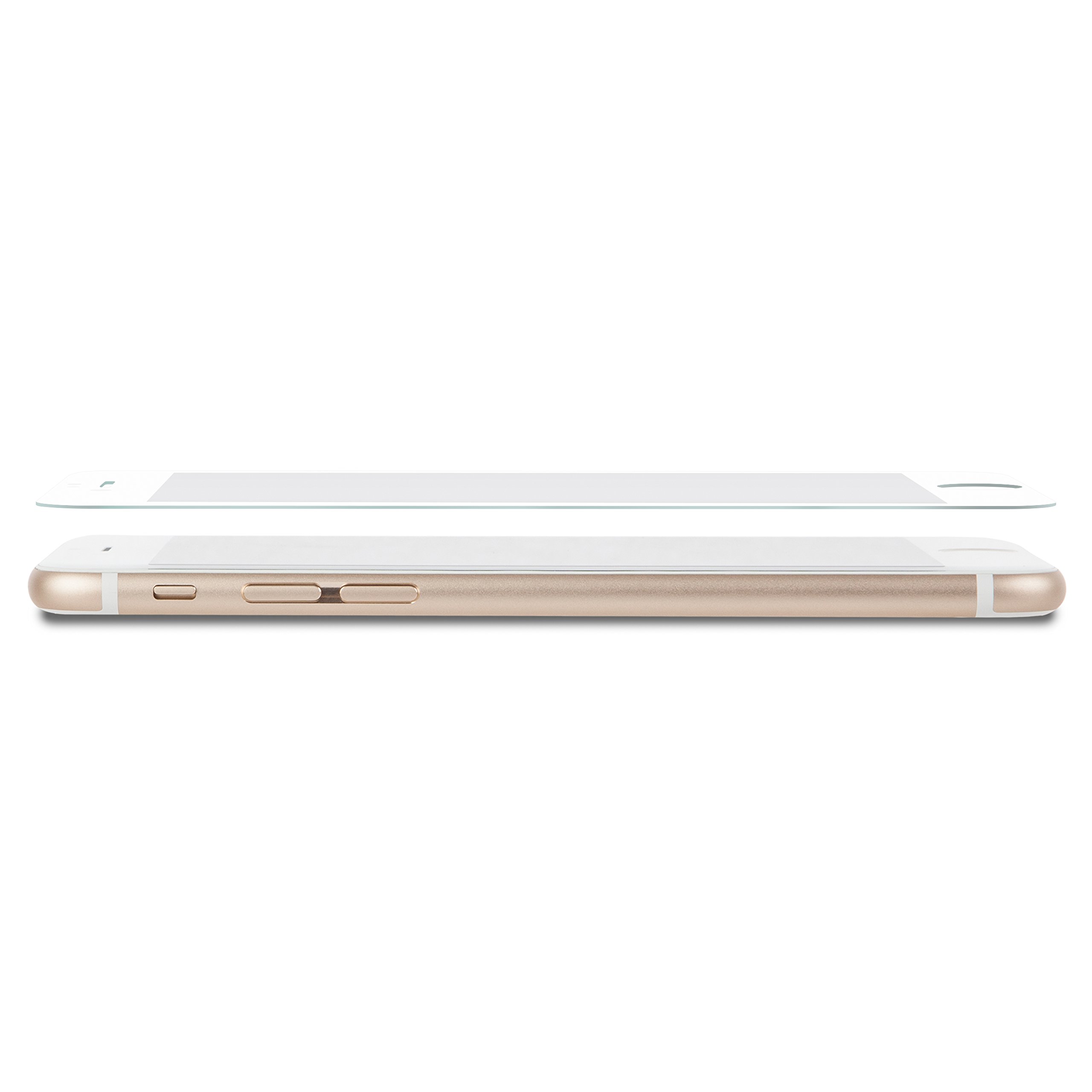 Moshi iVisor Glass for iPhone 6/6s - Edge to Edge Screen Protector - White for Daily Protection
