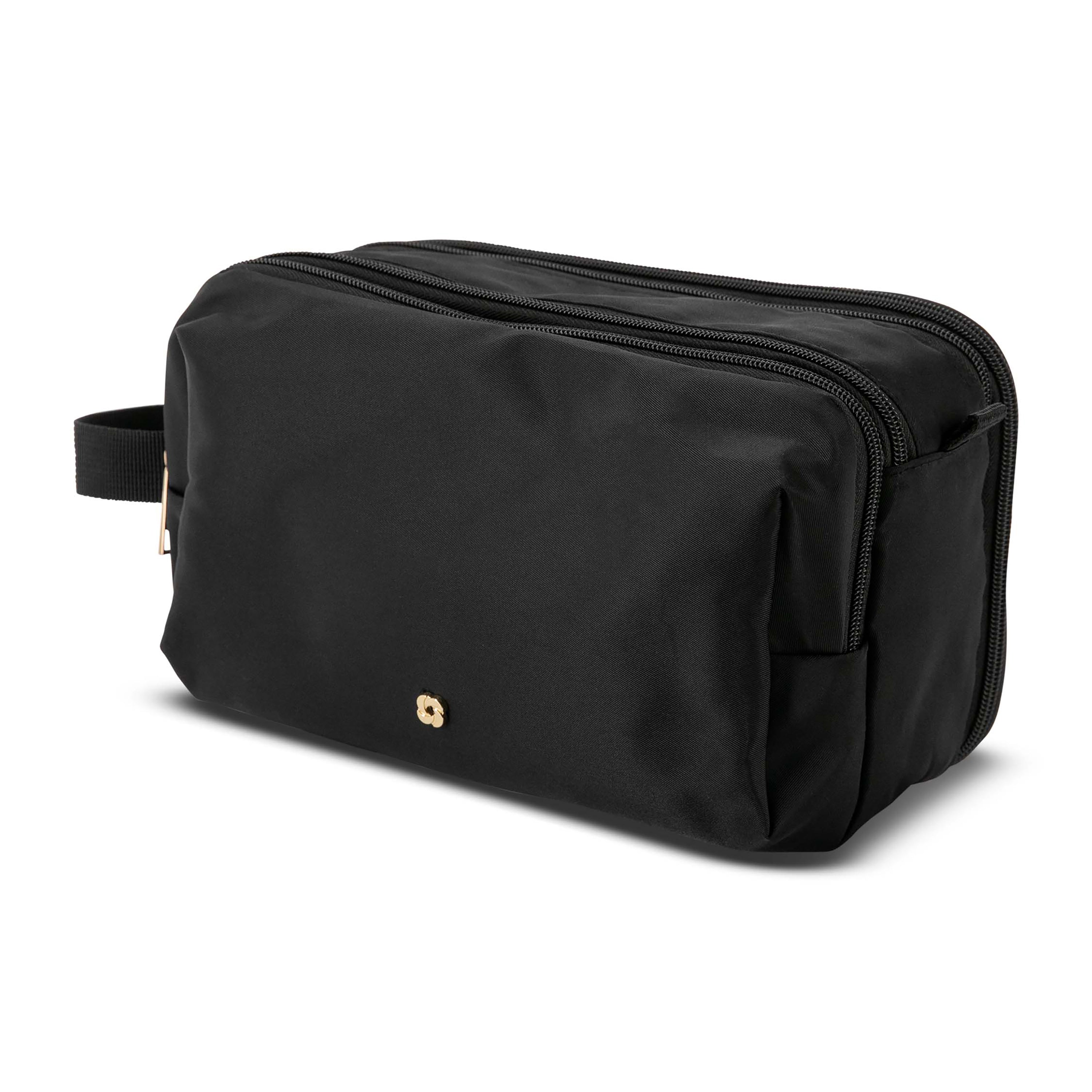 Samsonite Companion Bags Top Zip Deluxe Travel Kit - Premium Toiletry Organizer for Men & Women | Perfect for Air Travel, Gym, Camping & Business Trips