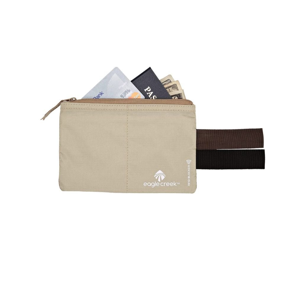 Eagle Creek RFID Blocker Hidden Pocket Travel Wallet - Anti-Theft Passport Holder for Secure Money Storage | Perfect for International Trips, Commuting & Daily Use
