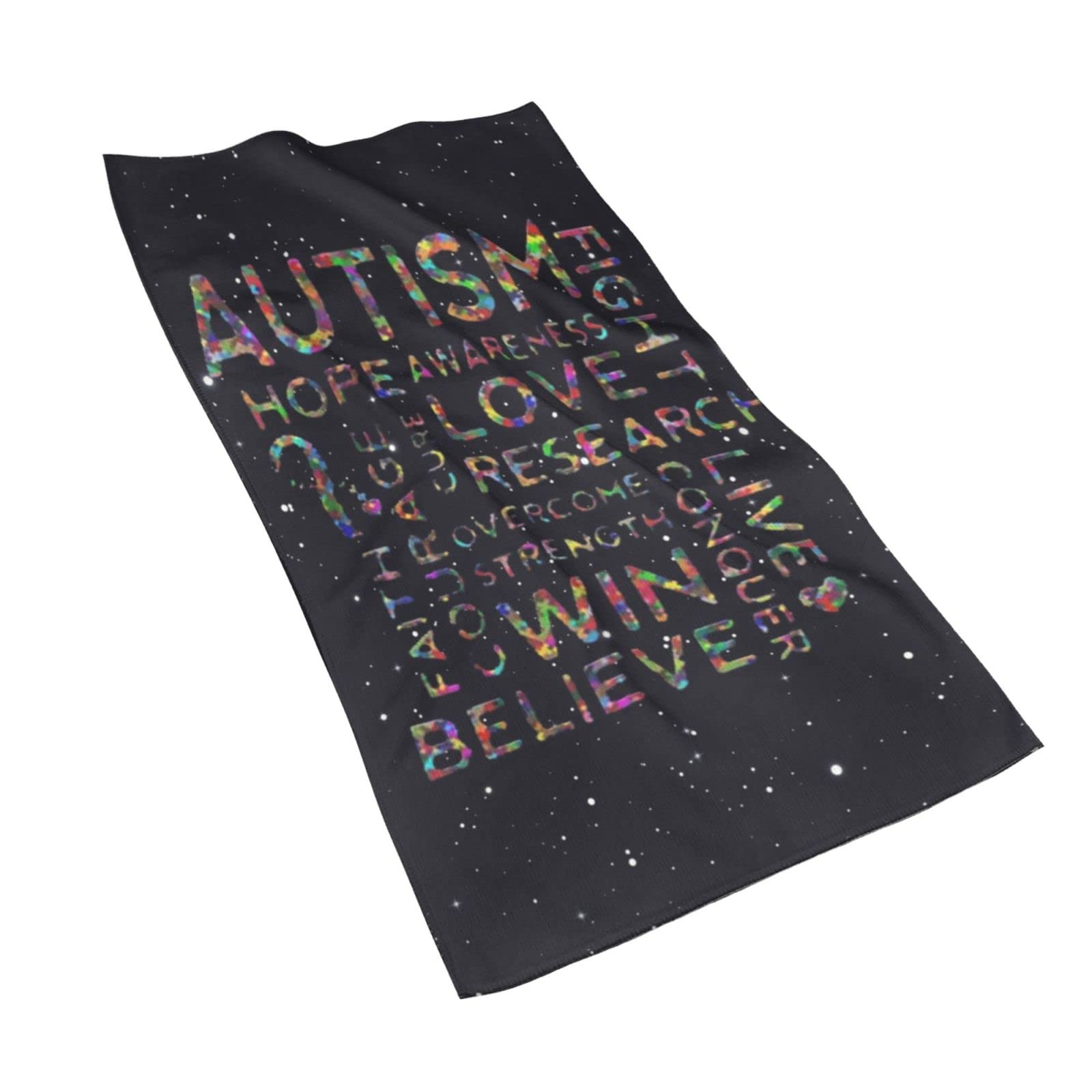 Autism Awareness & Breast Cancer Support Microfiber Beach Towel - 16