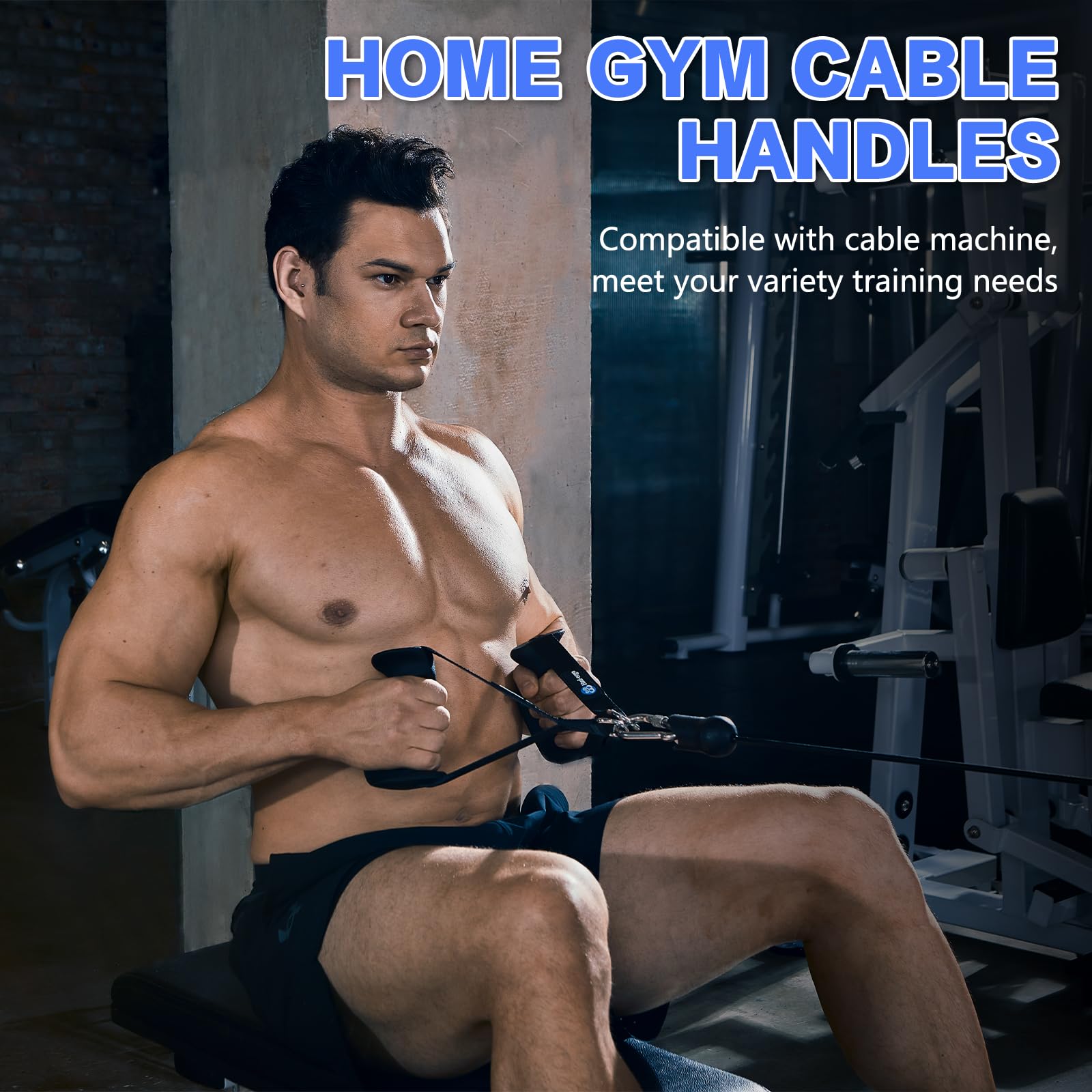 Ergonomic Exercise Handles for Cable Machines - Heavy Duty Workout Handles for Pilates, Strength Training & Resistance Bands | Perfect for Home Gym, CrossFit & Physical Therapy
