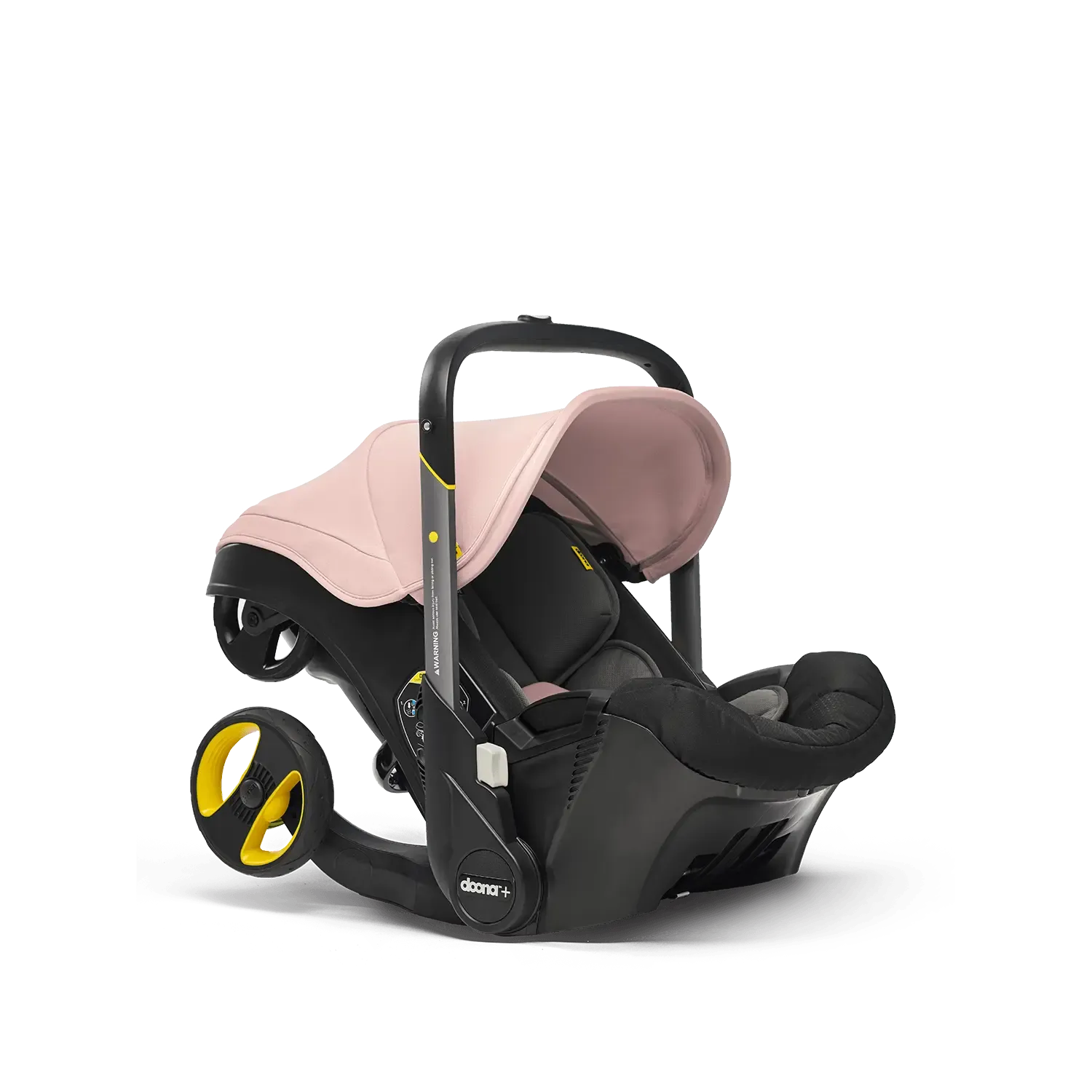 Doona Infant Car Seat and Stroller with Base - Pink | All-in-One Travel System for Newborns to Toddlers | Perfect for Air Travel, Road Trips, and Everyday Use