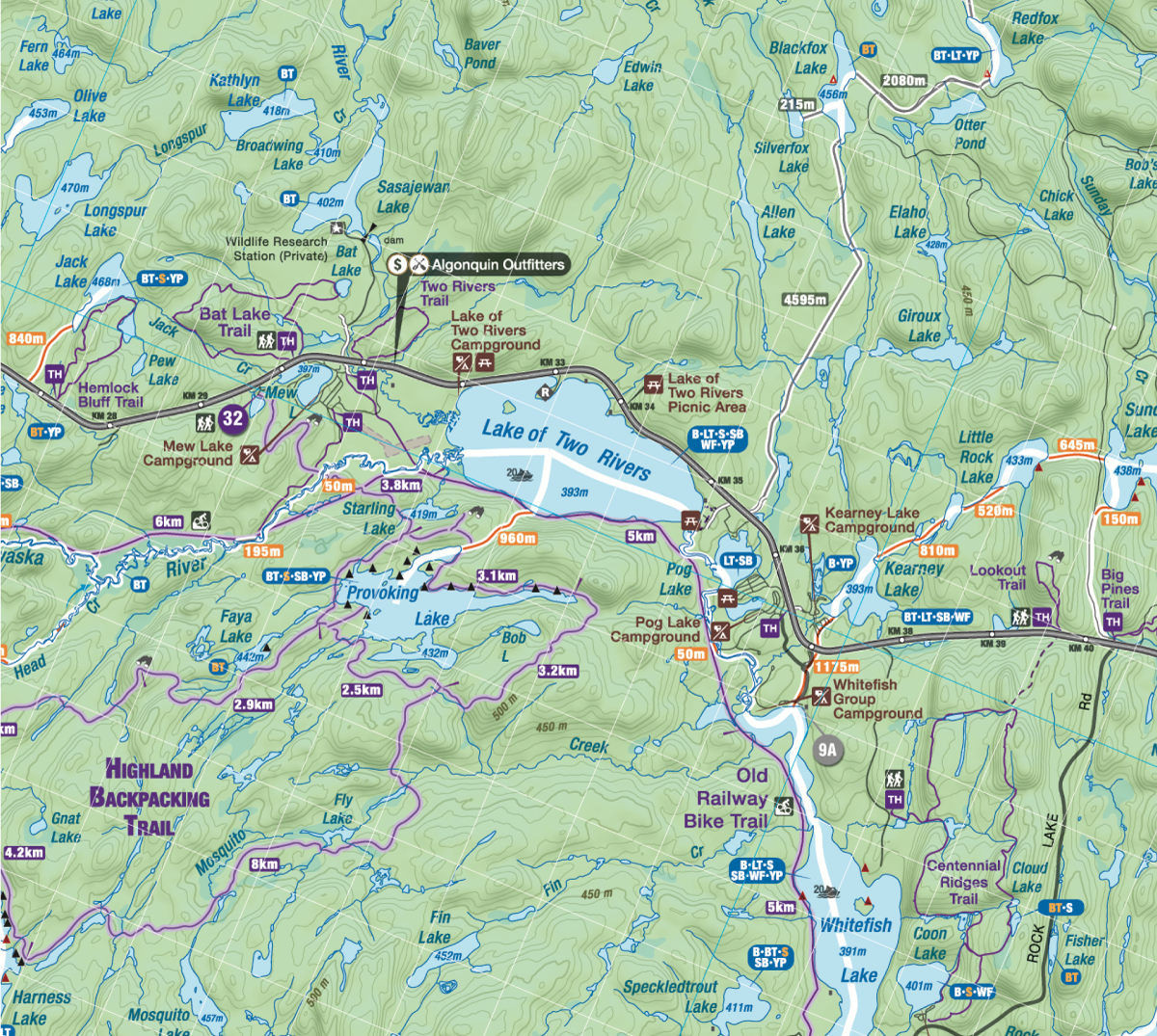 Backroad Mapbooks Algonquin Waterproof Hiking & Canoeing Map - Perfect for Outdoor Adventures, Camping, and Backpacking in Algonquin Park